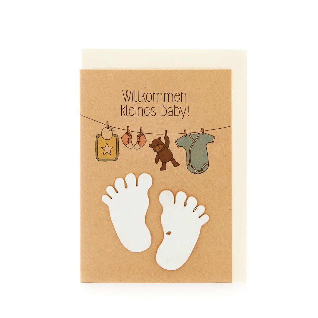 Geburtskarte "Willkommen kleines Baby"