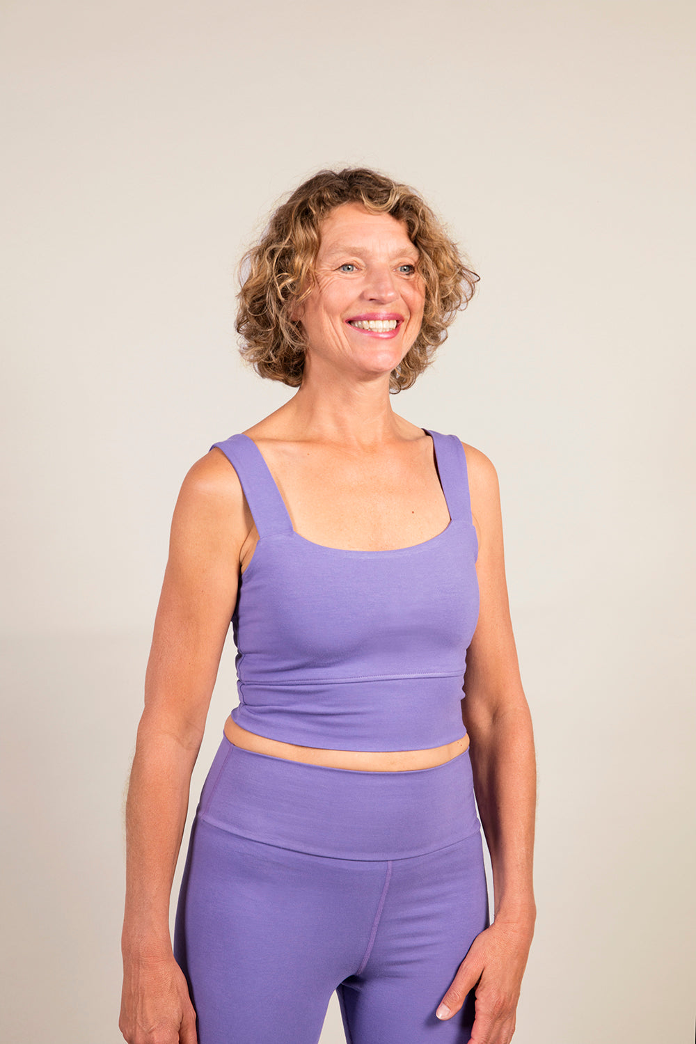 Aurora Women's Yoga Bra — Bamboo & Organic Cotton Yoga Sports Bra with Wide Straps