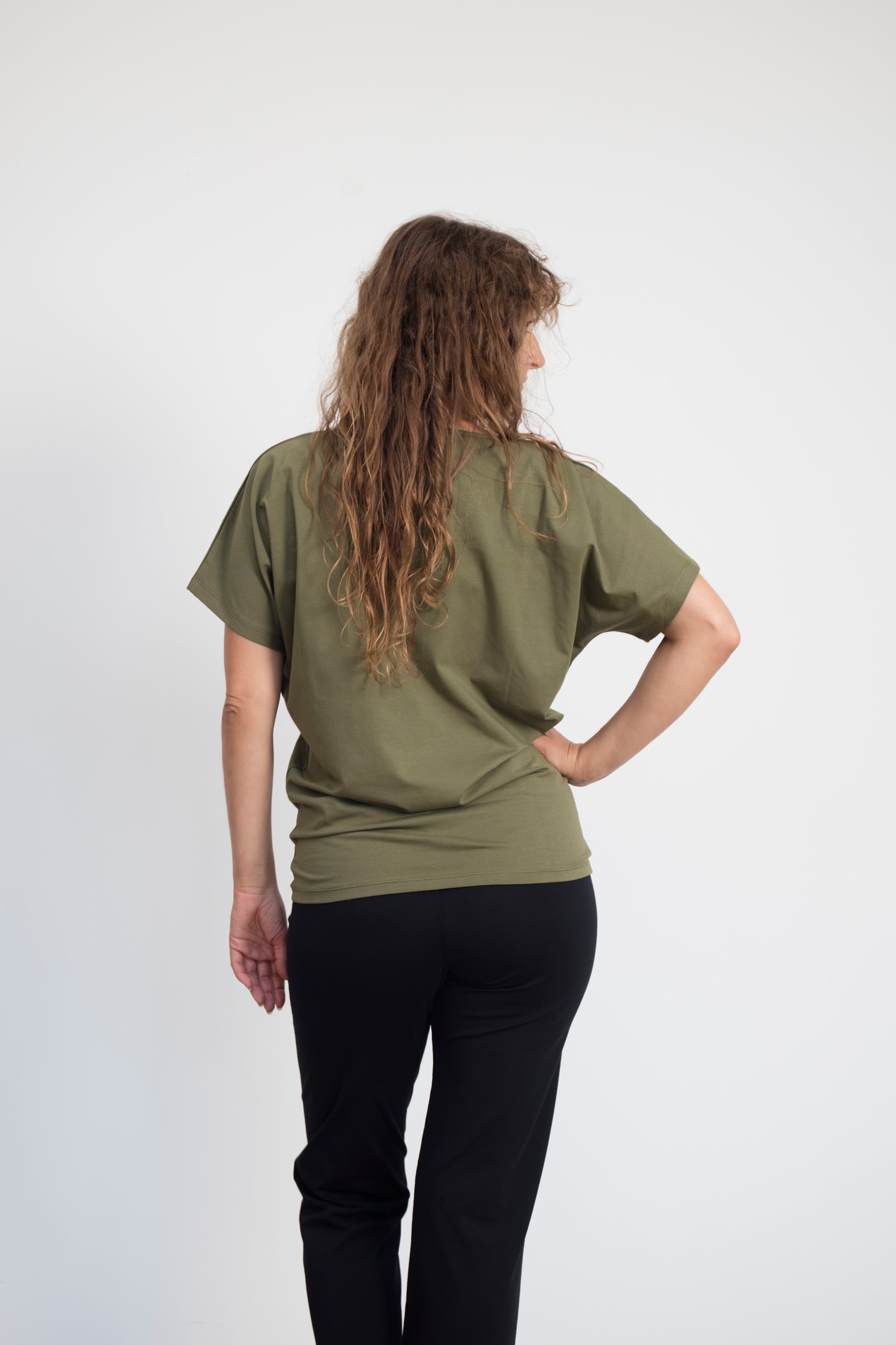 Cephei T-shirt — Mercerized Organic Cotton Batwing Yoga T-shirt