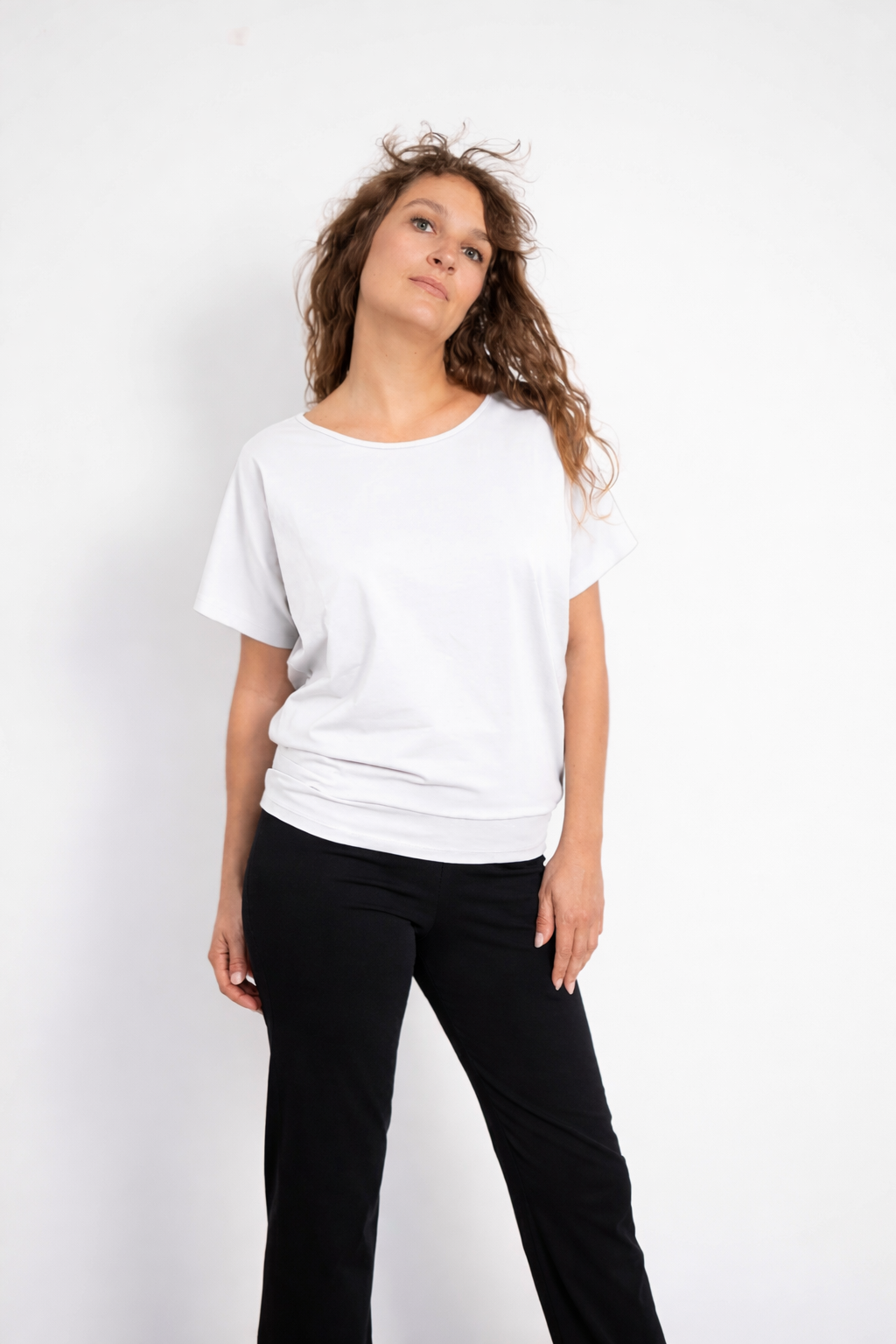 Cephei T-shirt — Mercerized Organic Cotton Batwing Yoga T-shirt