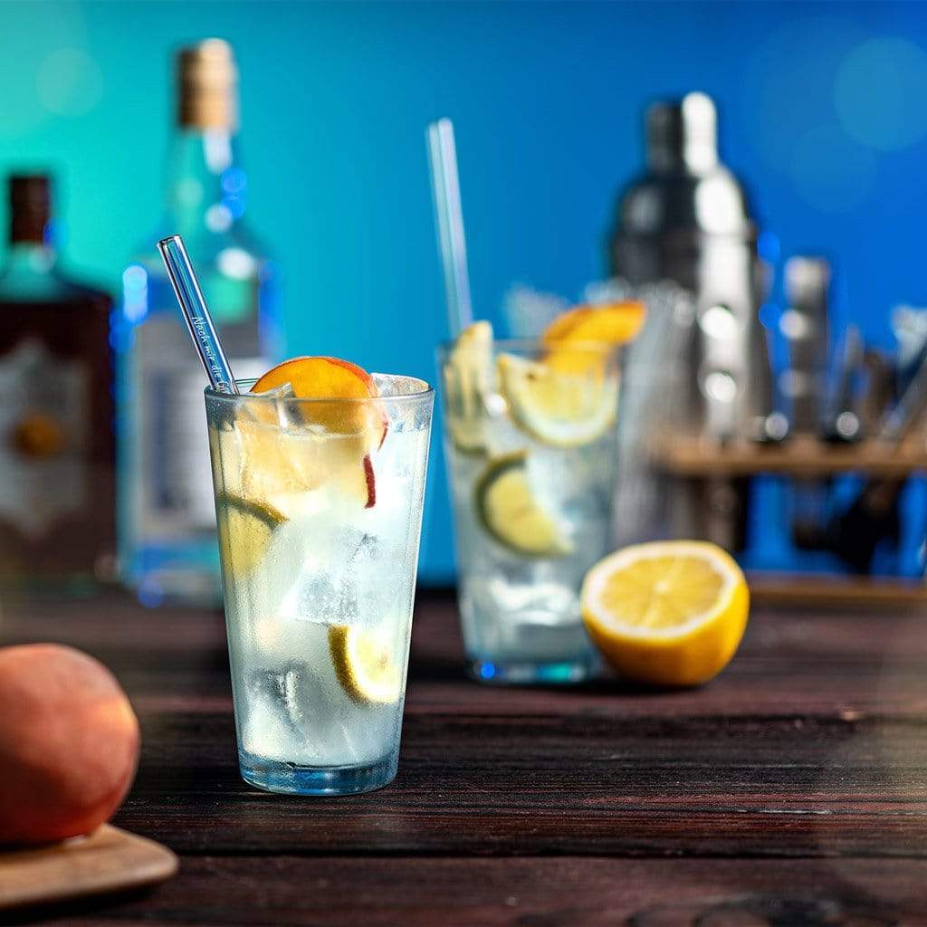 International Anstoßen Glasstrohhalme Party Set mit 20 Gemischte Gravierten "Prost" in Verschiedenen Sprachen - 20 Stück