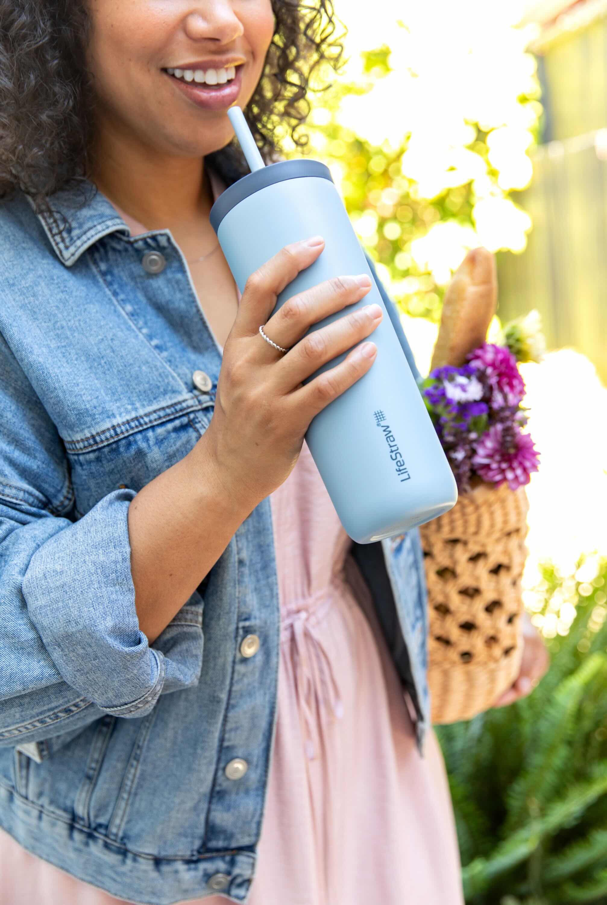 LifeStraw Go Steel Tumbler 500ml (cactus green)