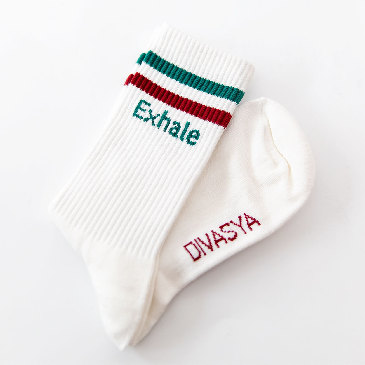 Socken mit Yoga-Motiv: Inhale Exhale | Namasté