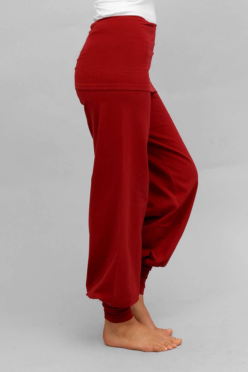 Sohang Yoga Pants — 2-in-1 Organic Cotton Pants with Integrated Skirt