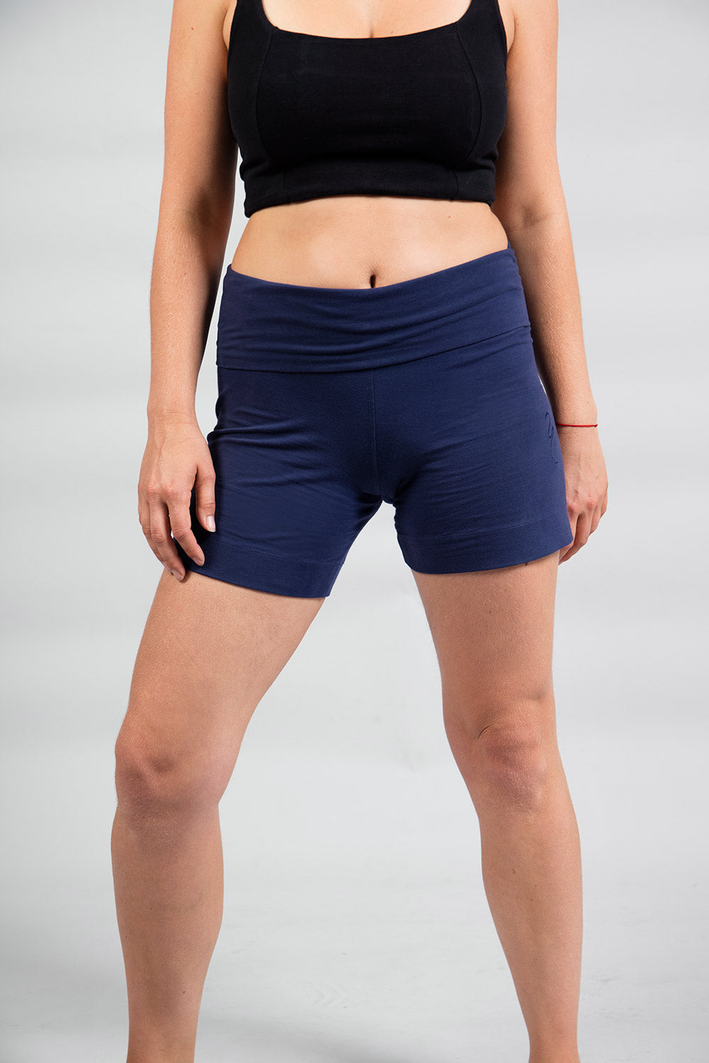 Sohang Yoga Short — Organic Cotton Yoga Short with Foldable Waistband