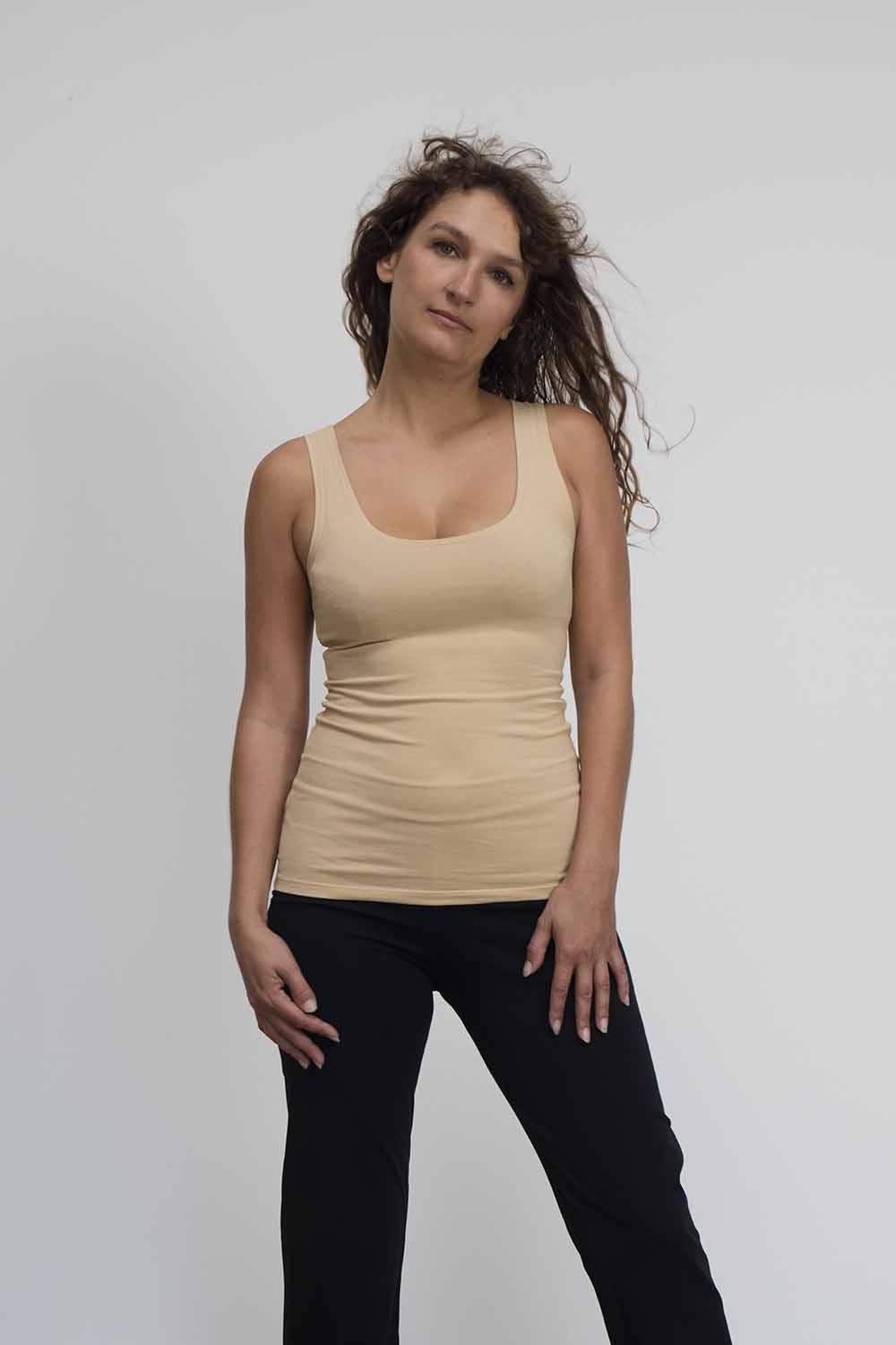 Sohang Yoga Top — Close-Fit Organic Cotton Longline Top