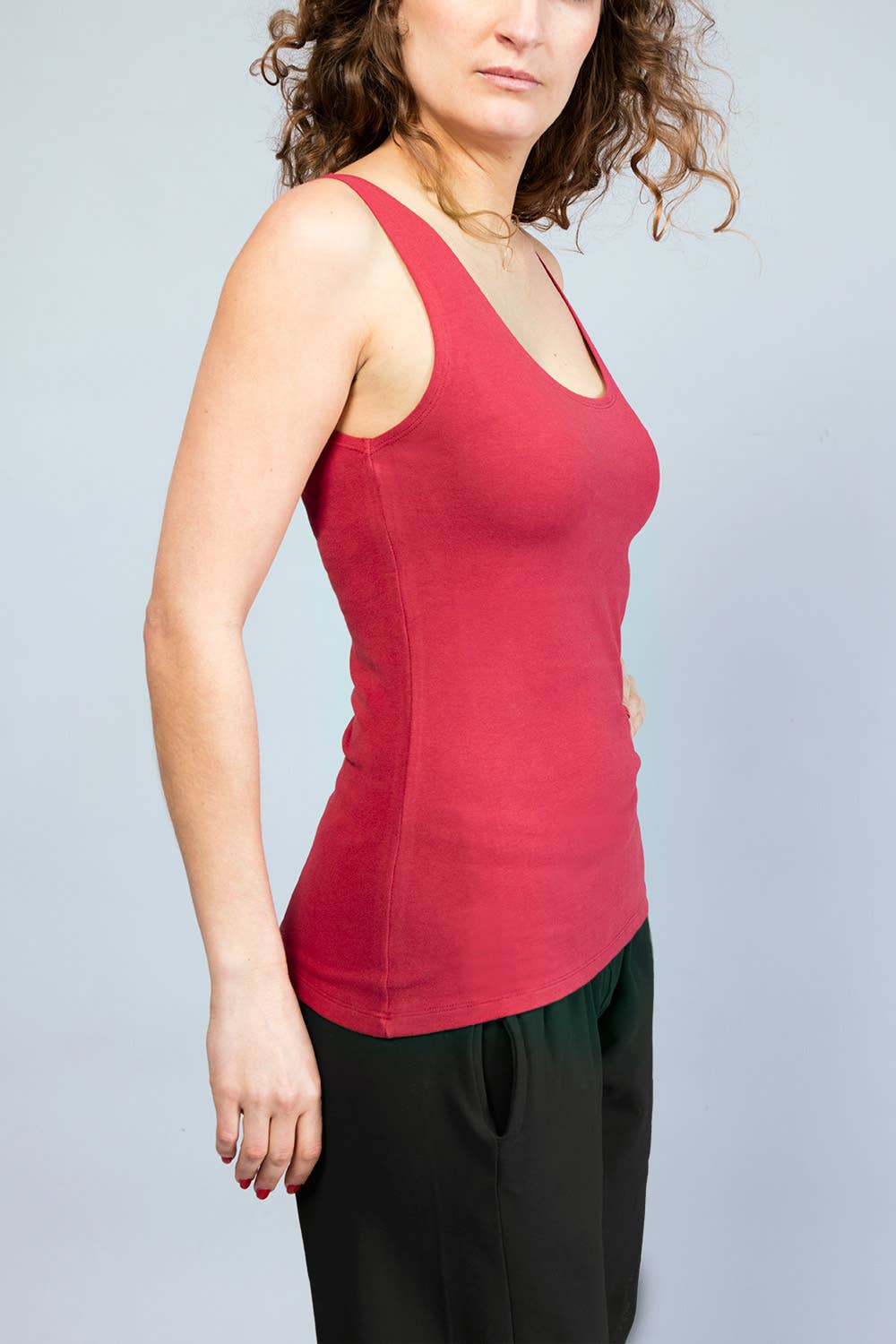 Sohang Yoga Top — Close-Fit Organic Cotton Longline Top