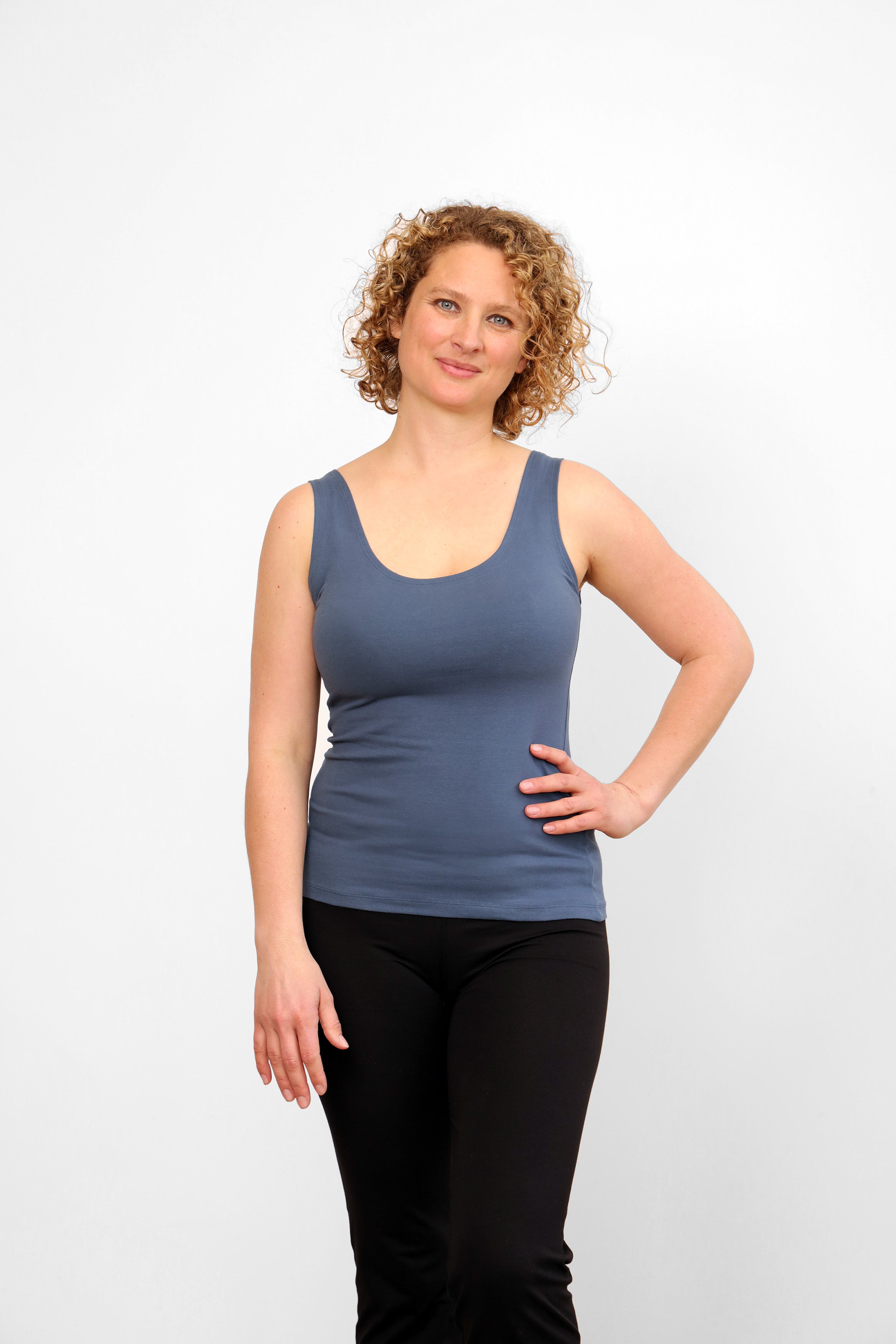 Sohang Yoga Top — Close-Fit Organic Cotton Longline Top