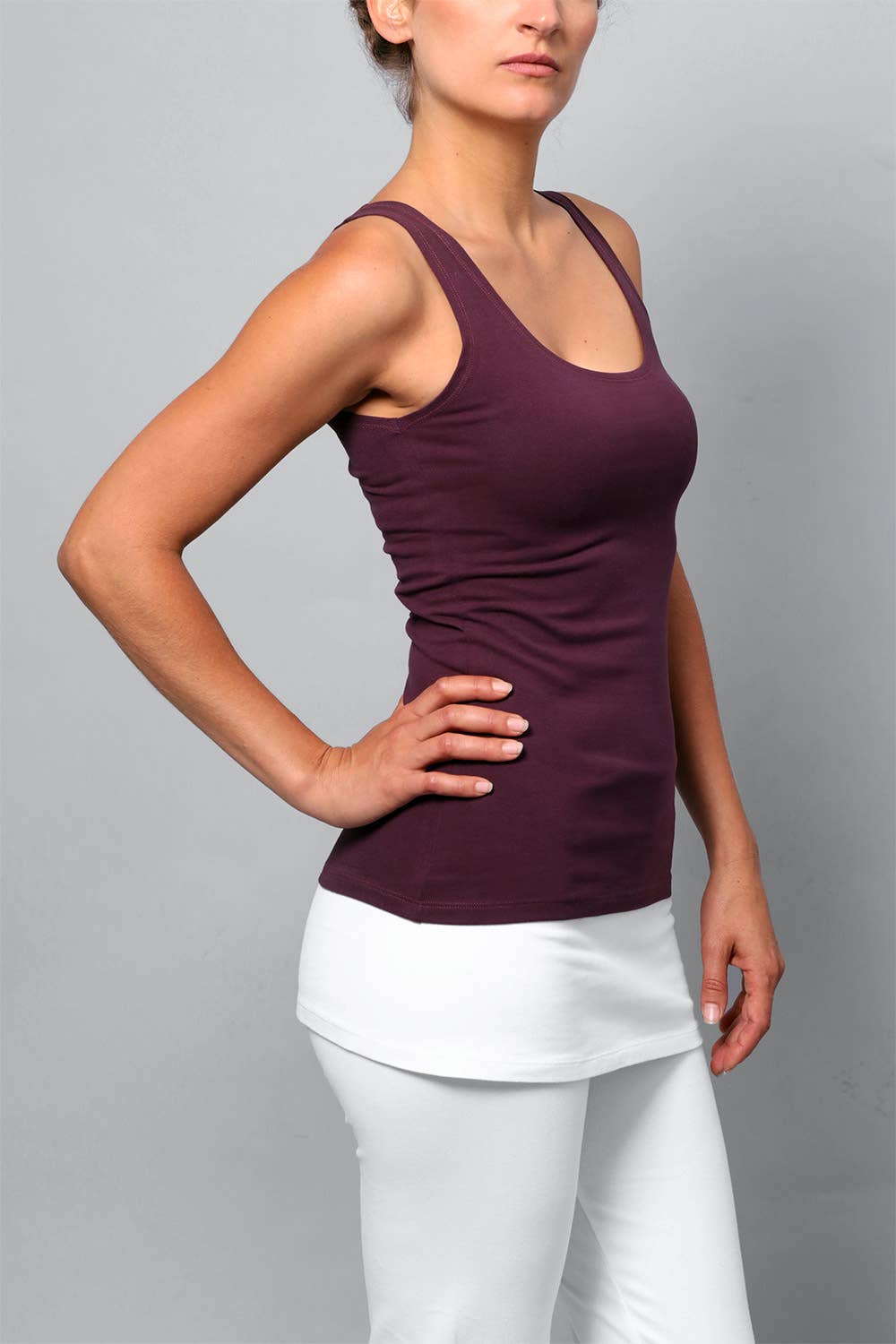 Sohang Yoga Top — Close-Fit Organic Cotton Longline Top