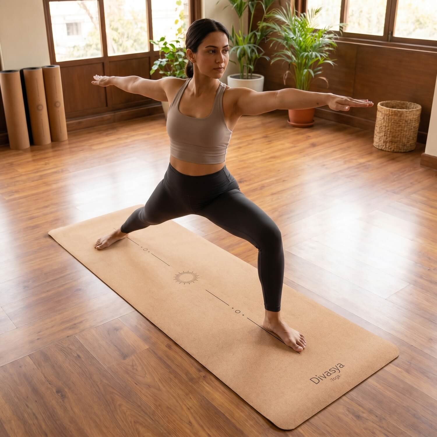 Leichte Kork Yogamatte: rutschfest, dämpfend & nachhaltig | Cosmic Soul
