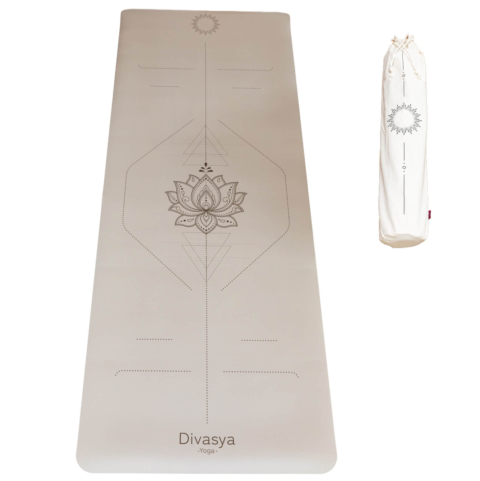 Non-Slip Yoga Mat | Natural Rubber | 9 Artistic Yoga Designs