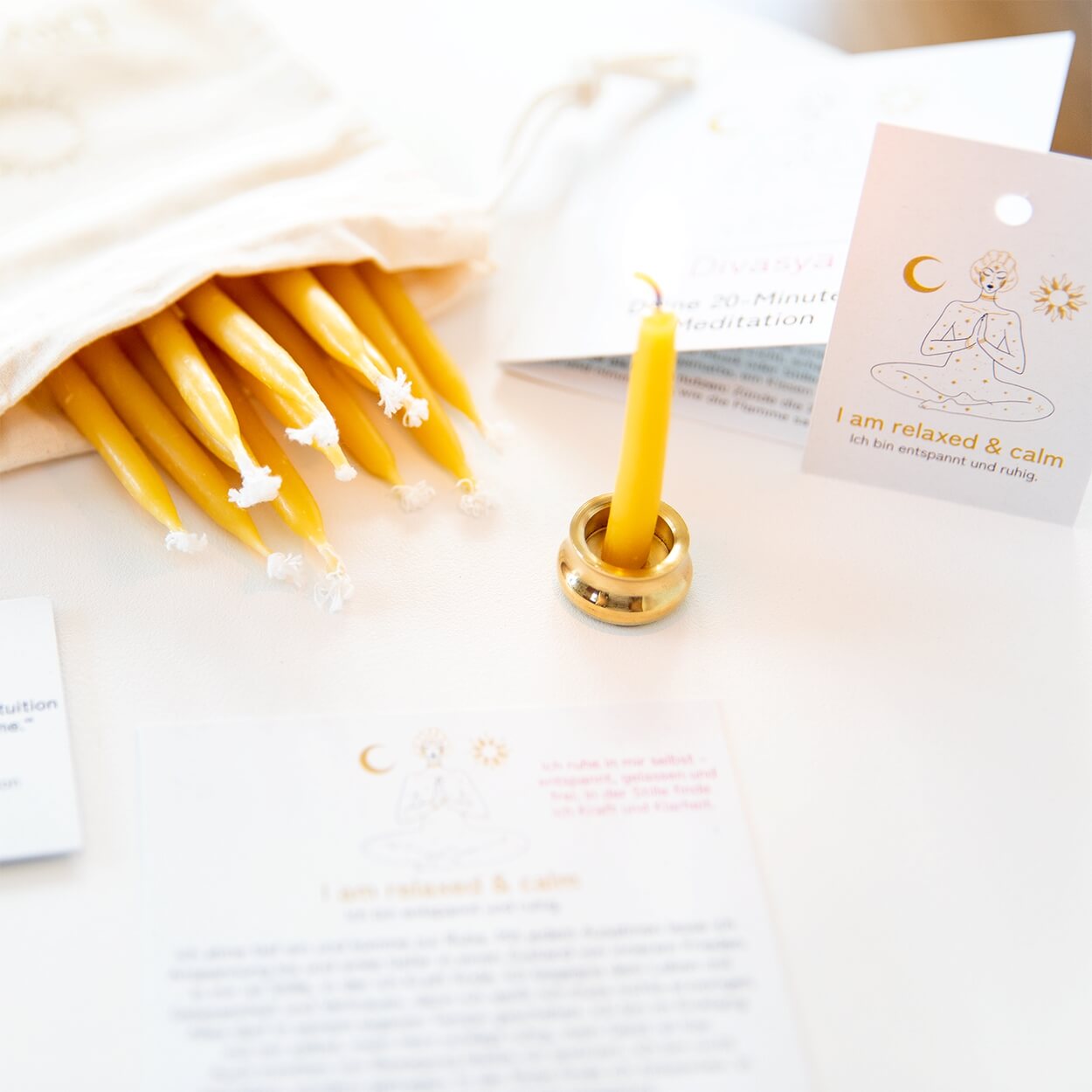 20-Minuten-Kerzen | I am balanced & aligned