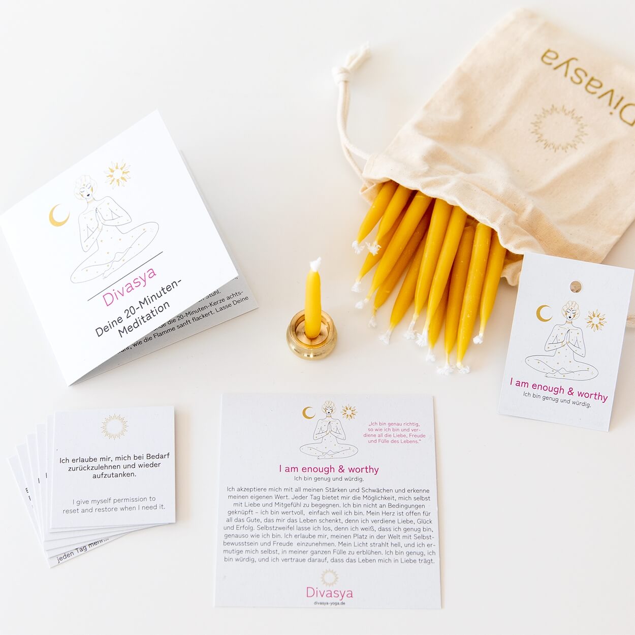 20-Minuten-Kerzen | I am mindful & focused