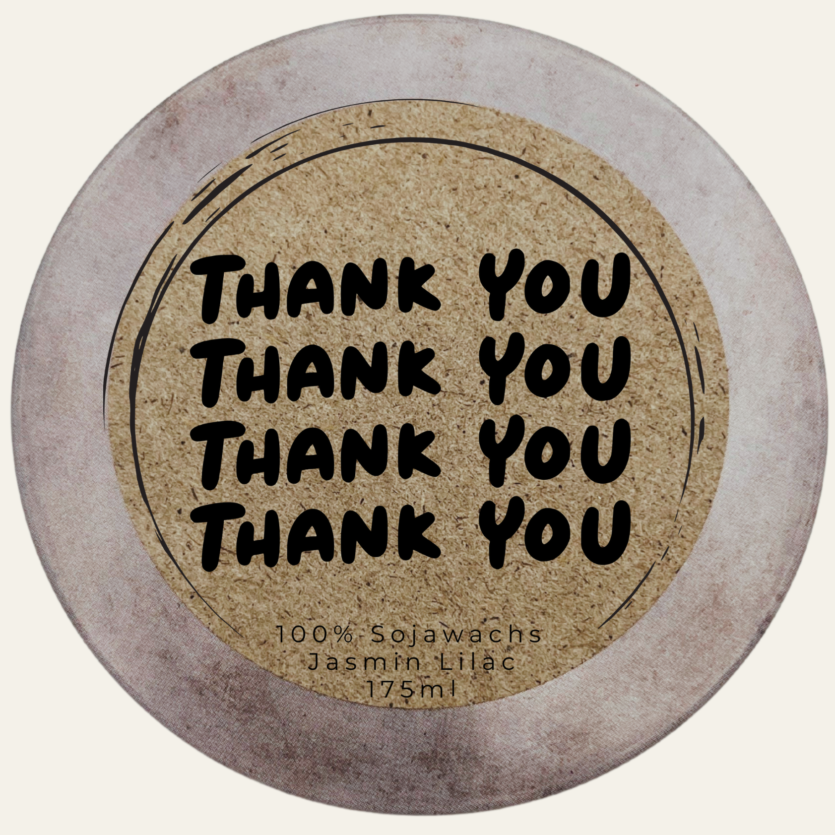 Handgemachte Duftkerze „Thank You“