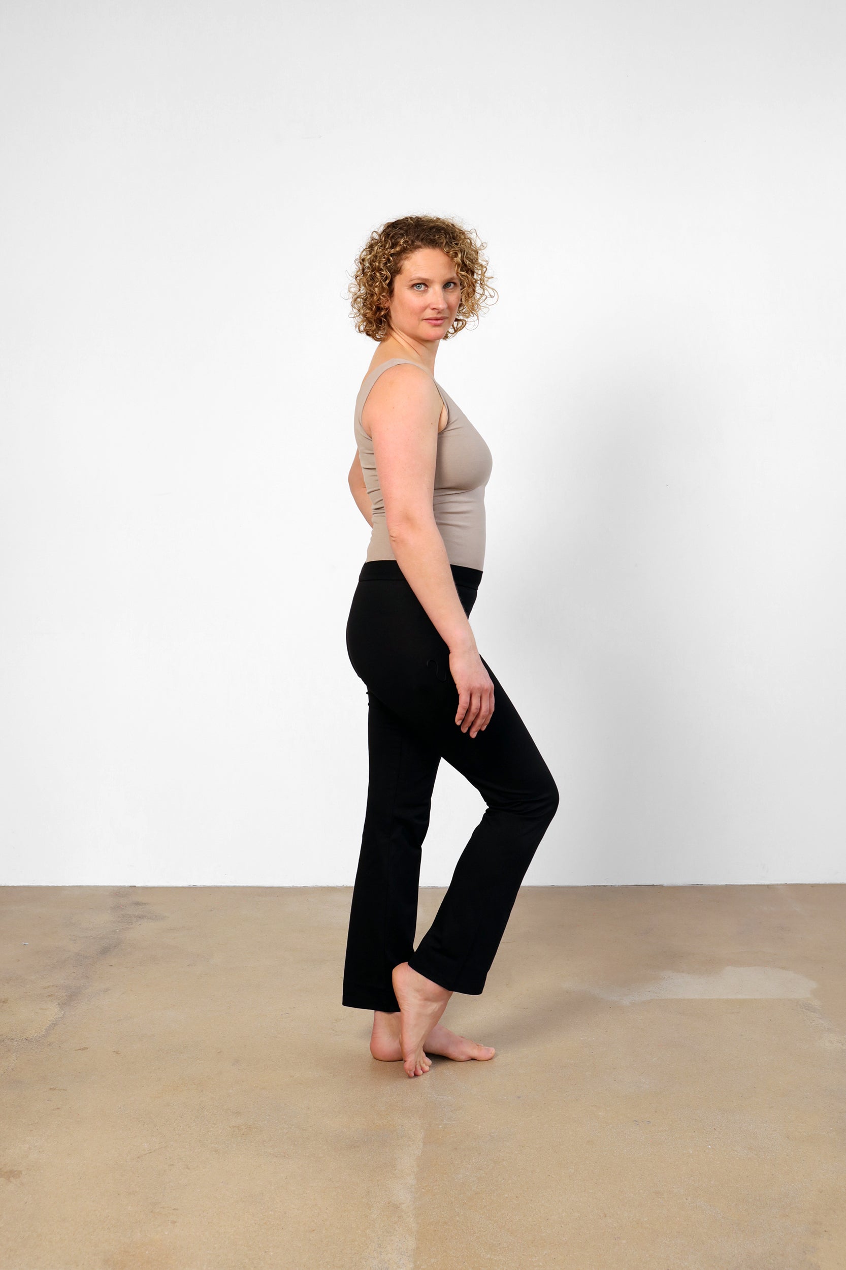Ankaa Pants — Straight-Leg Mercerized Organic Cotton Yoga Pants