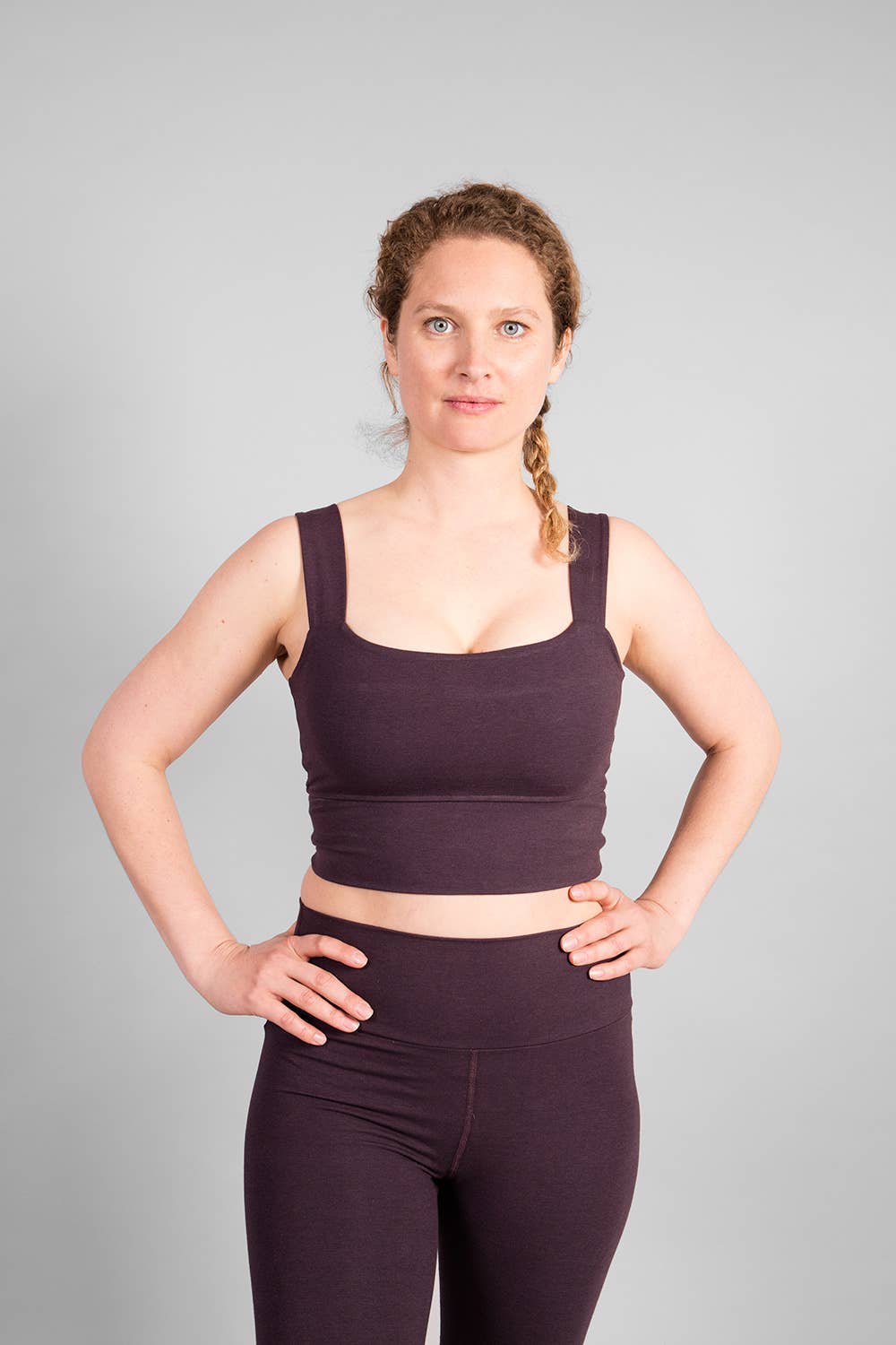 Aurora Women's Yoga Bra — Bamboo & Organic Cotton Yoga Sports Bra with Wide Straps