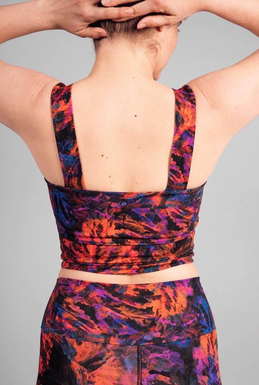 Aurora Women's Yoga Bra — Bamboo & Organic Cotton Yoga Sports Bra with Wide Straps