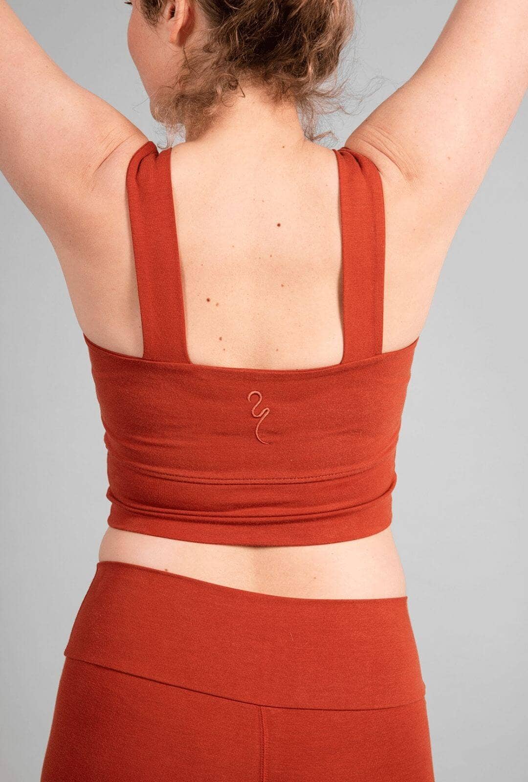 Aurora Women's Yoga Bra — Bamboo & Organic Cotton Yoga Sports Bra with Wide Straps