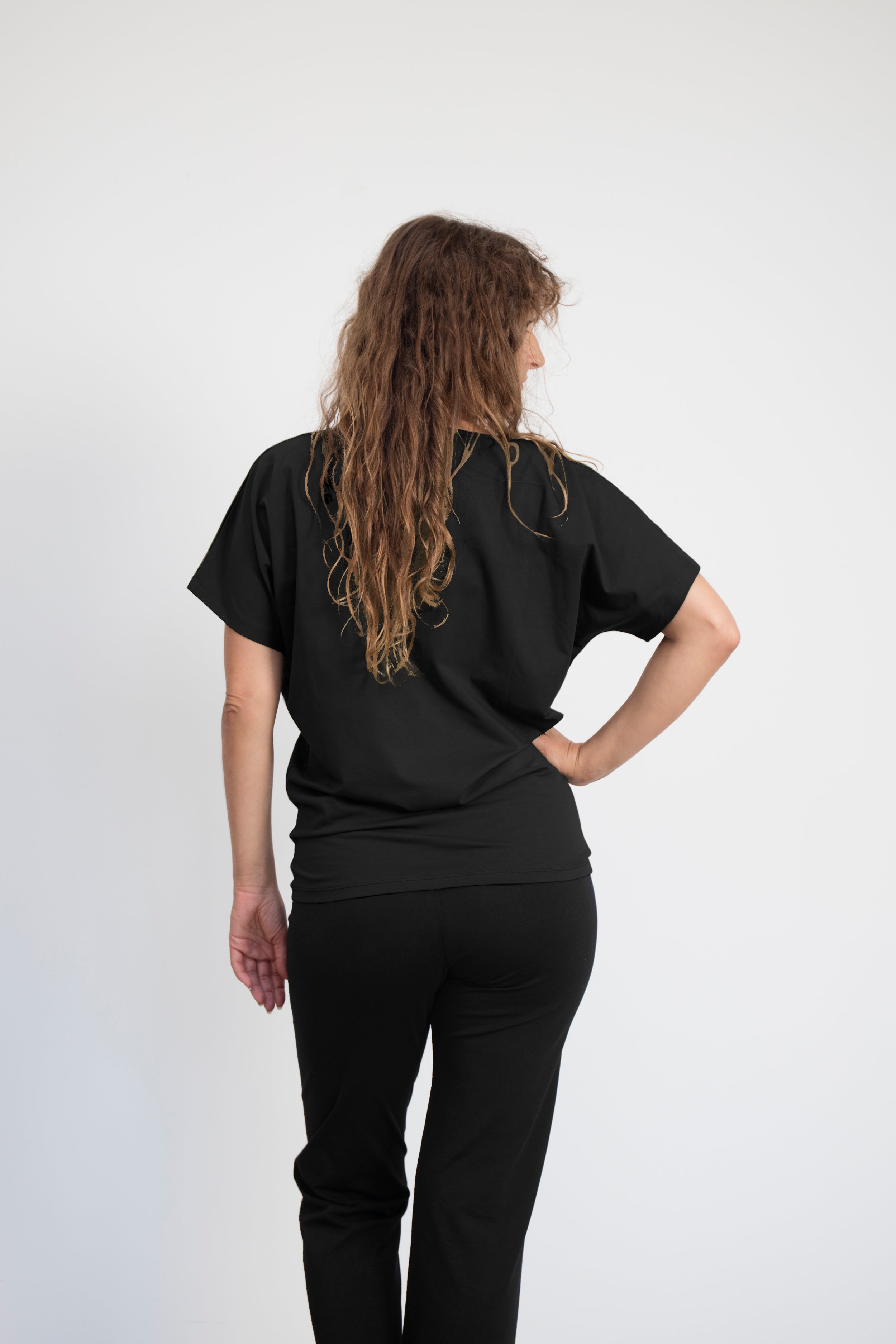 Cephei T-shirt — Mercerized Organic Cotton Batwing Yoga T-shirt