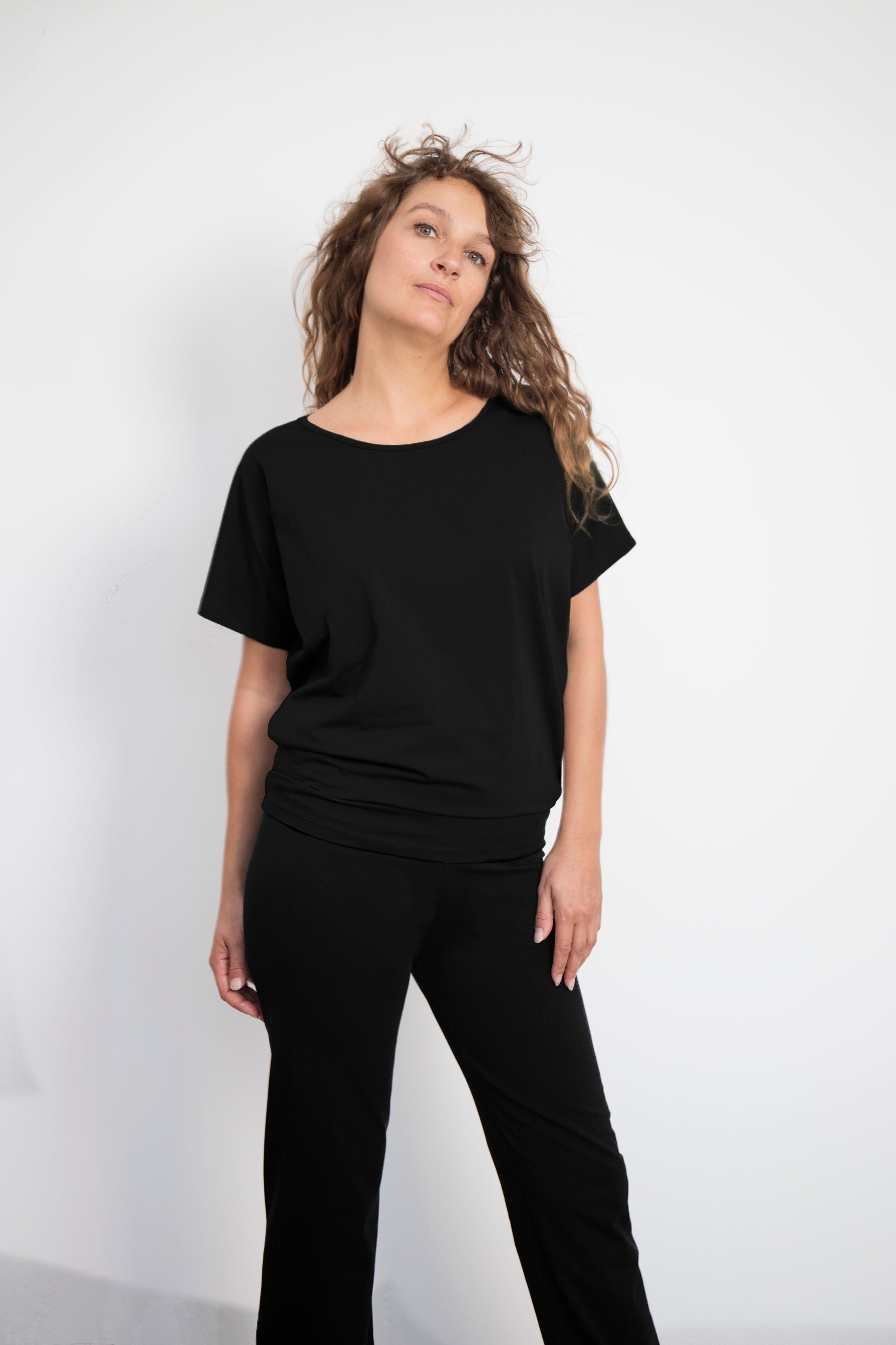 Cephei T-shirt — Mercerized Organic Cotton Batwing Yoga T-shirt