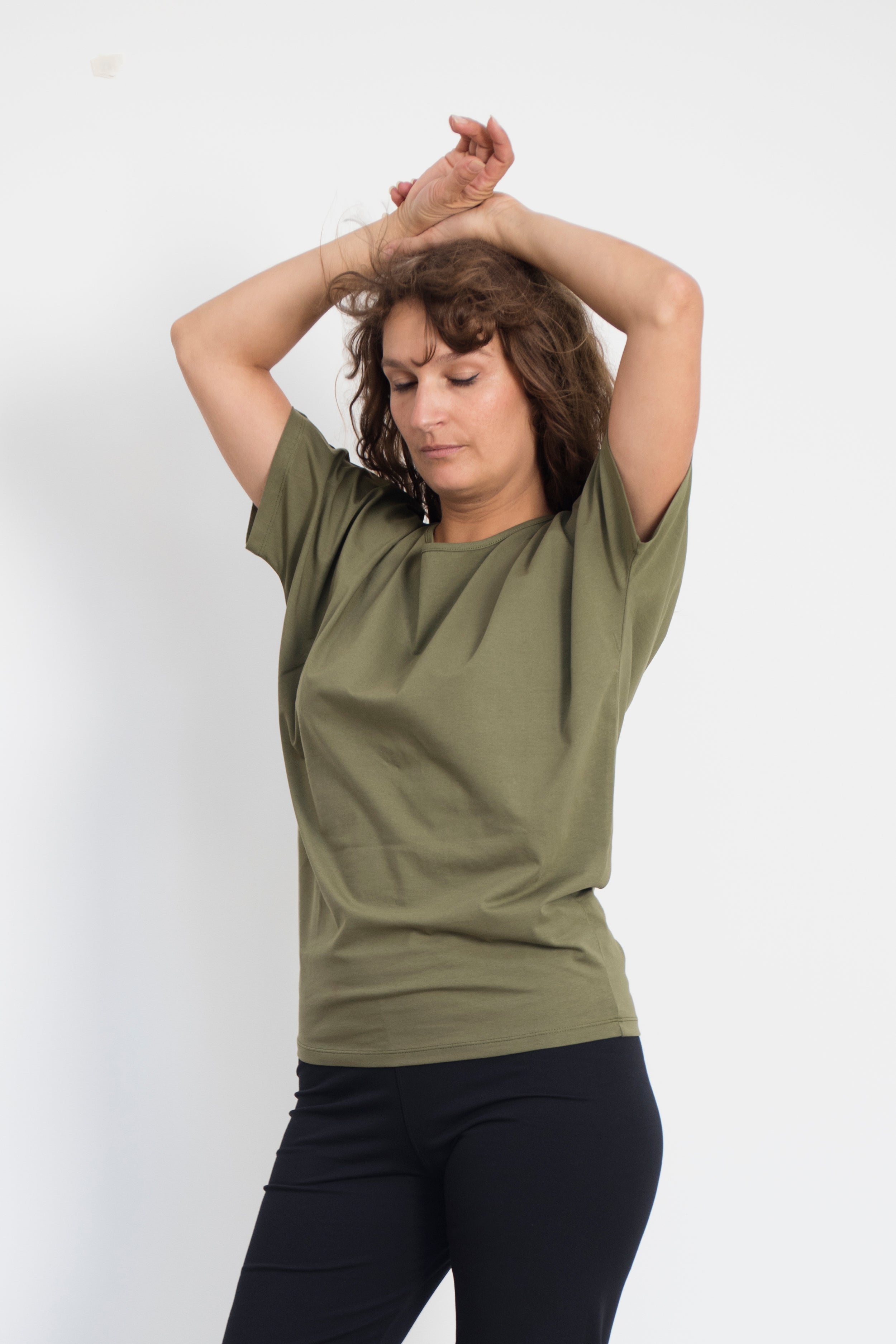 Cephei T-shirt — Mercerized Organic Cotton Batwing Yoga T-shirt