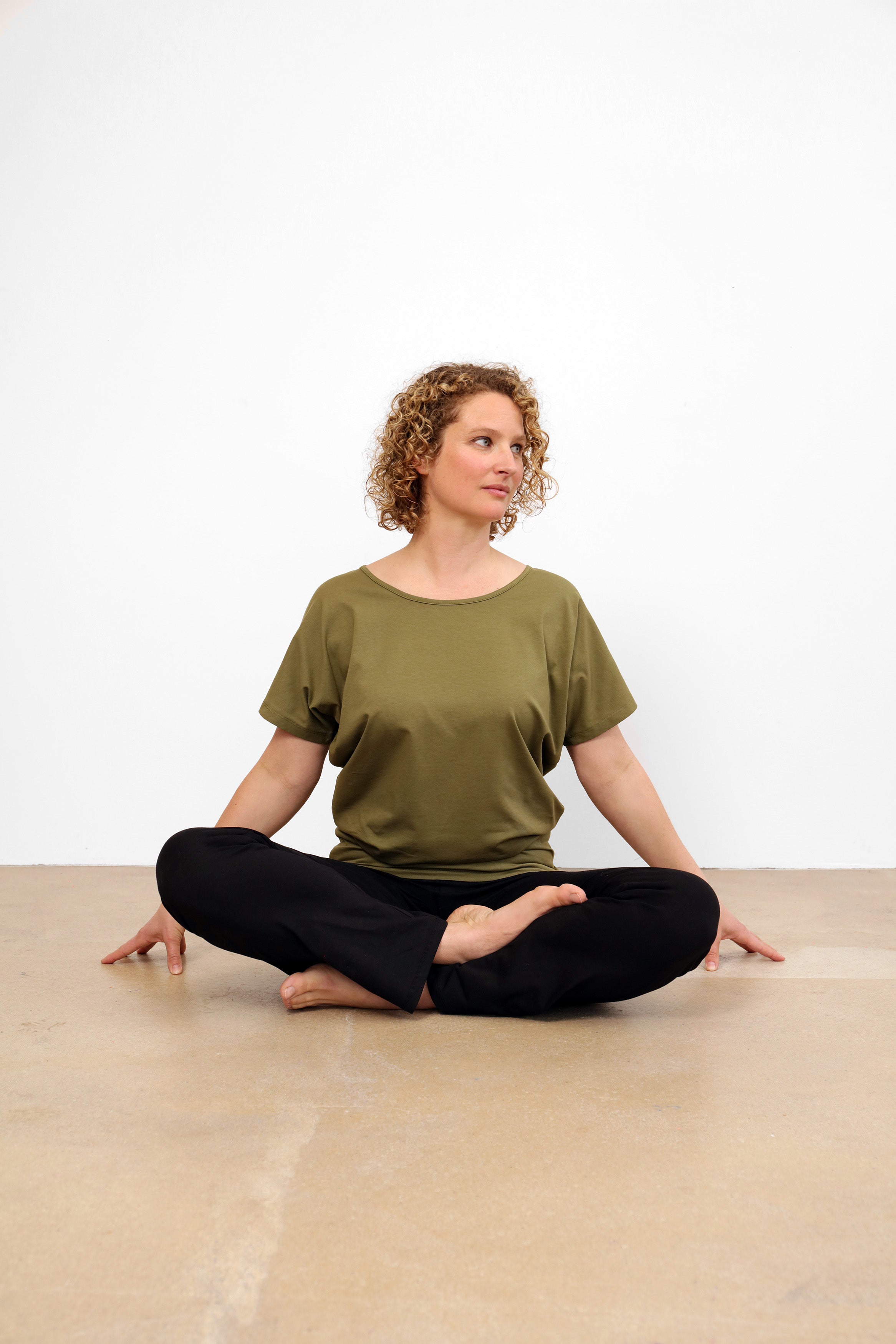 Cephei T-shirt — Mercerized Organic Cotton Batwing Yoga T-shirt