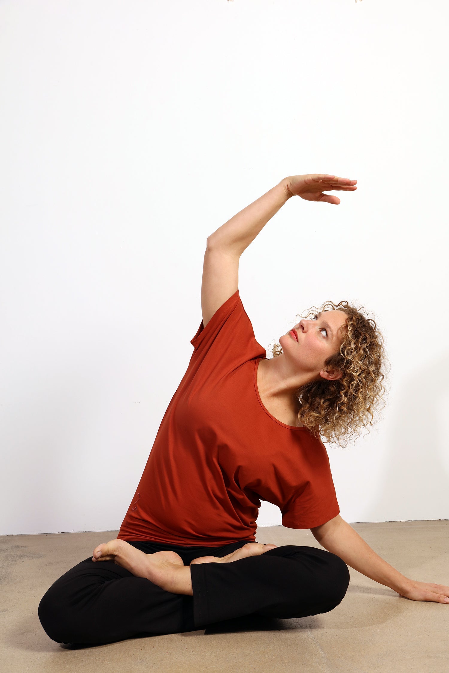 Cephei T-shirt — Mercerized Organic Cotton Batwing Yoga T-shirt