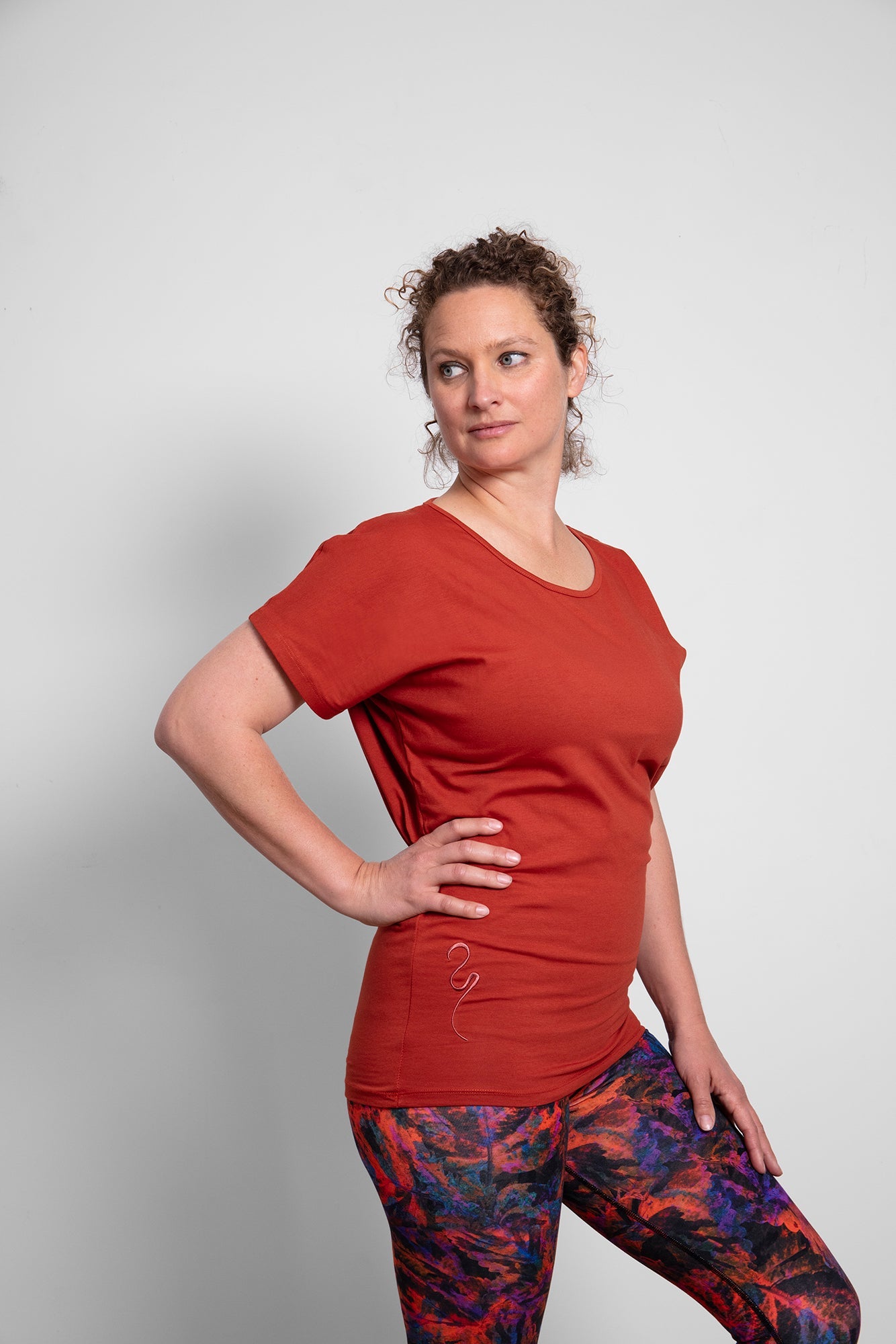 Cephei T-shirt — Mercerized Organic Cotton Batwing Yoga T-shirt