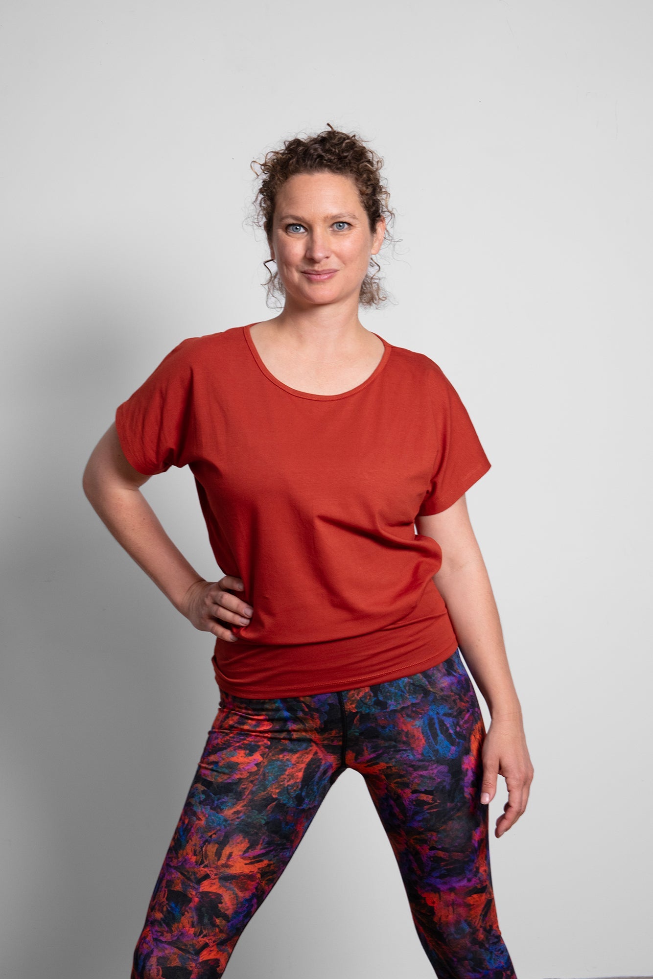 Cephei T-shirt — Mercerized Organic Cotton Batwing Yoga T-shirt