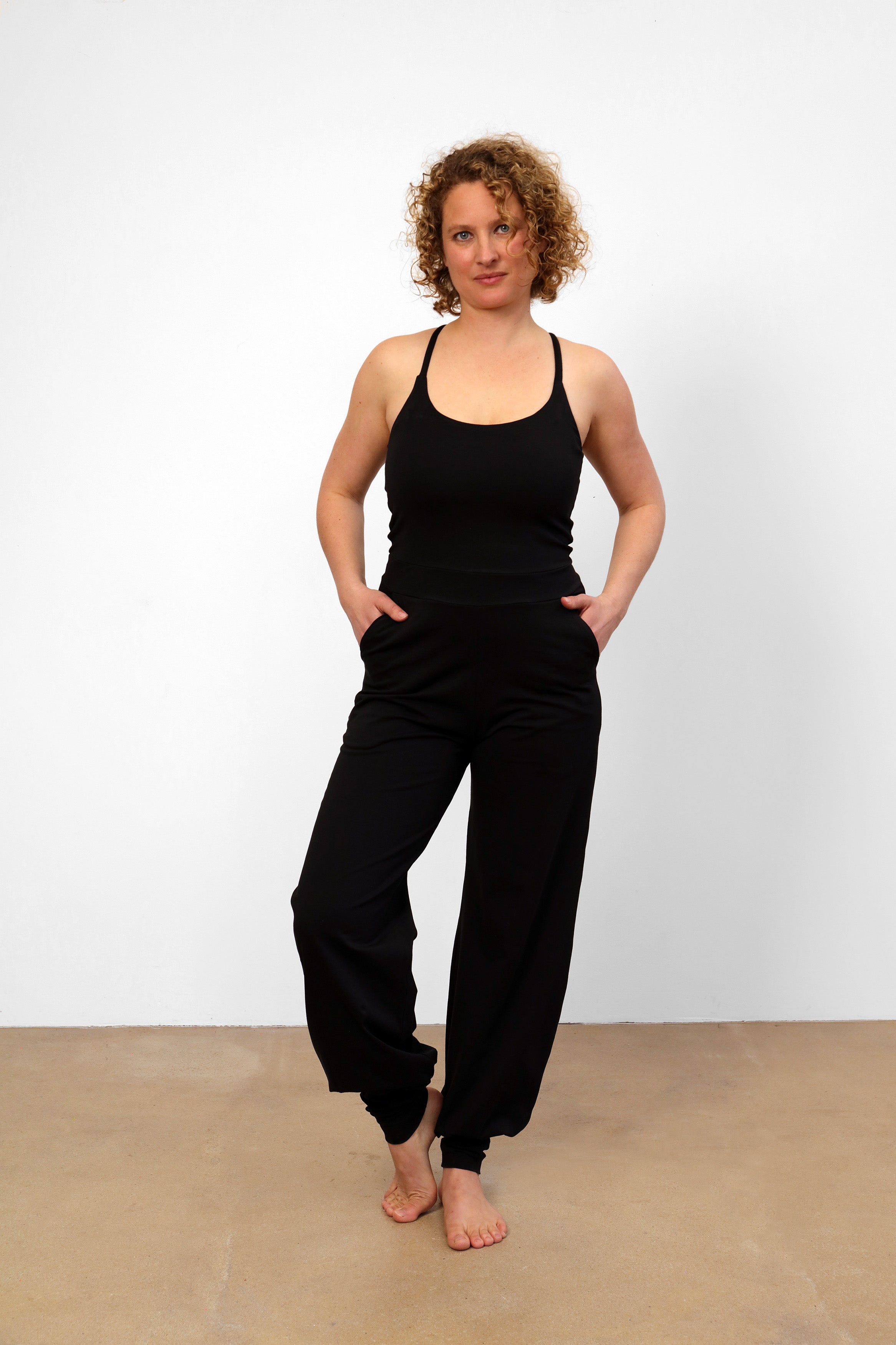 Nashira Jumpsuit — Mercerized Organic Cotton Yoga Jumpsuit, One-Piece Comfort