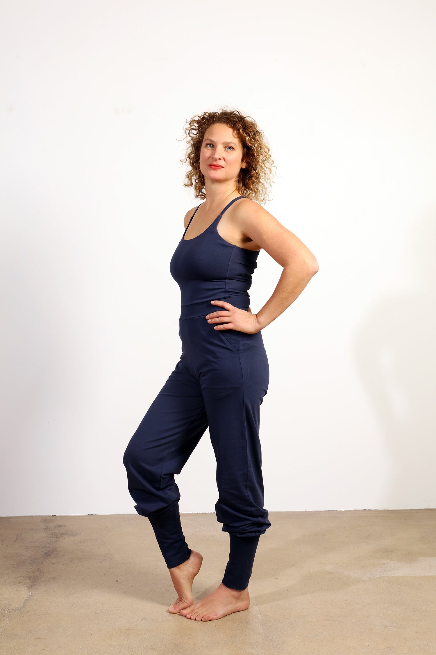 Nashira Jumpsuit — Mercerized Organic Cotton Yoga Jumpsuit, One-Piece Comfort