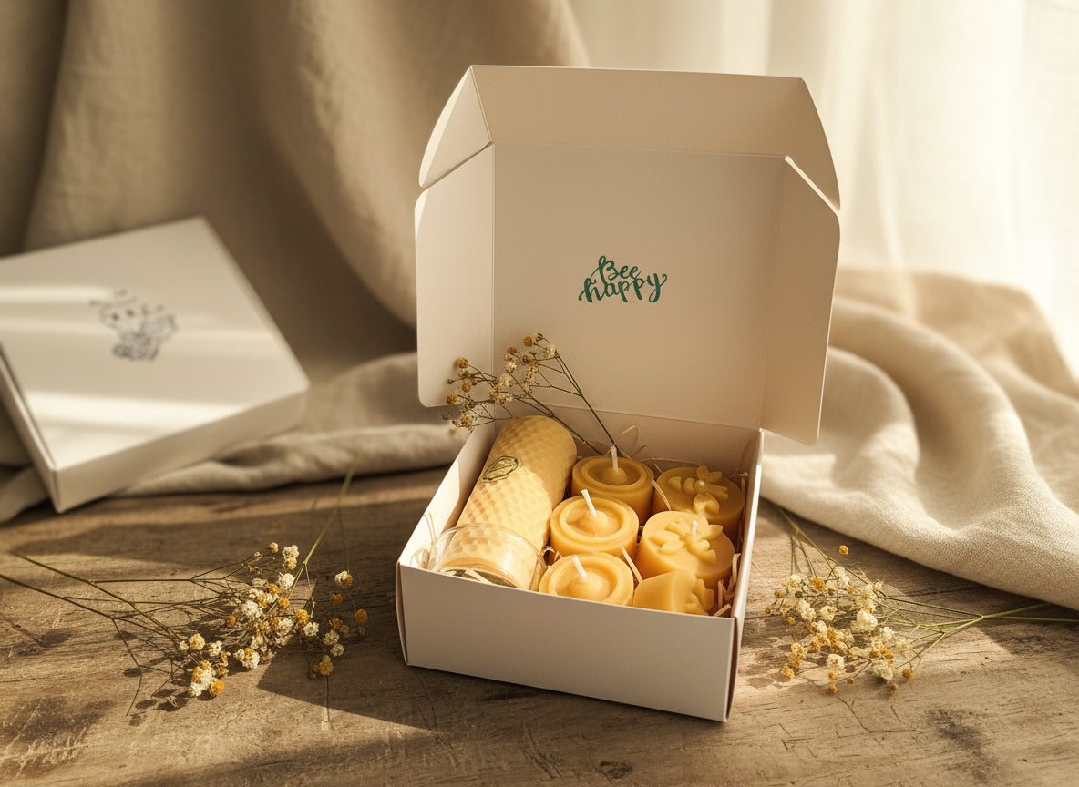 Bienenwachs Kerzen-Set Bee Candle