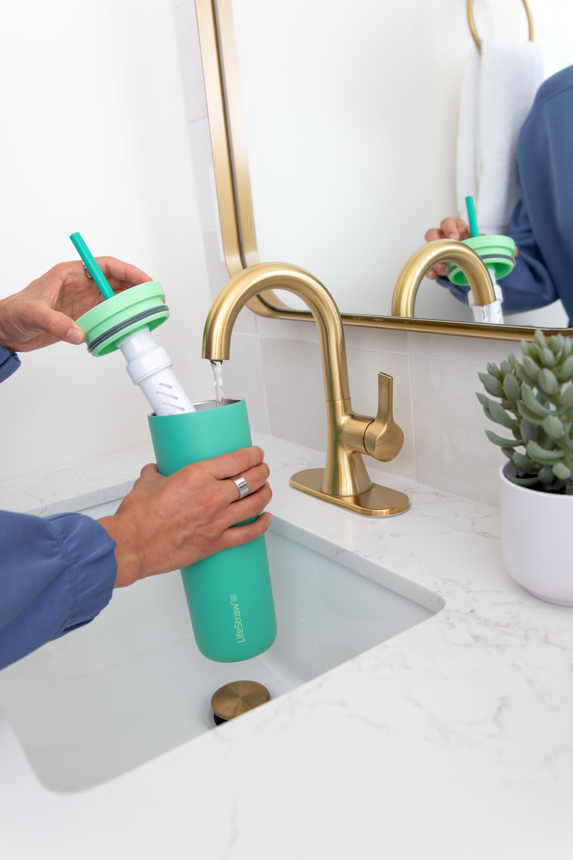 LifeStraw Go Steel Tumbler 500ml (laguna teal)