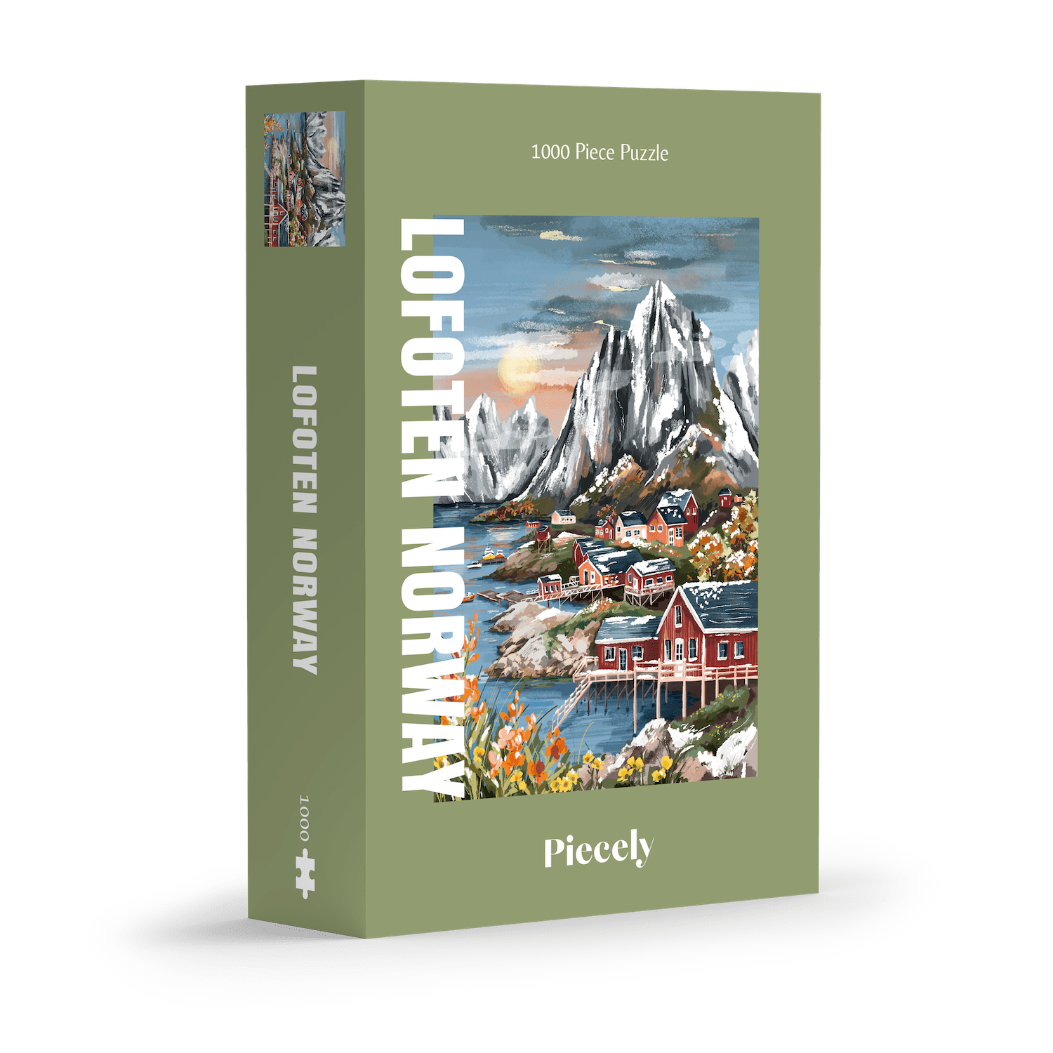 Piecely Lofoten Norway Puzzle, 1000 Teile