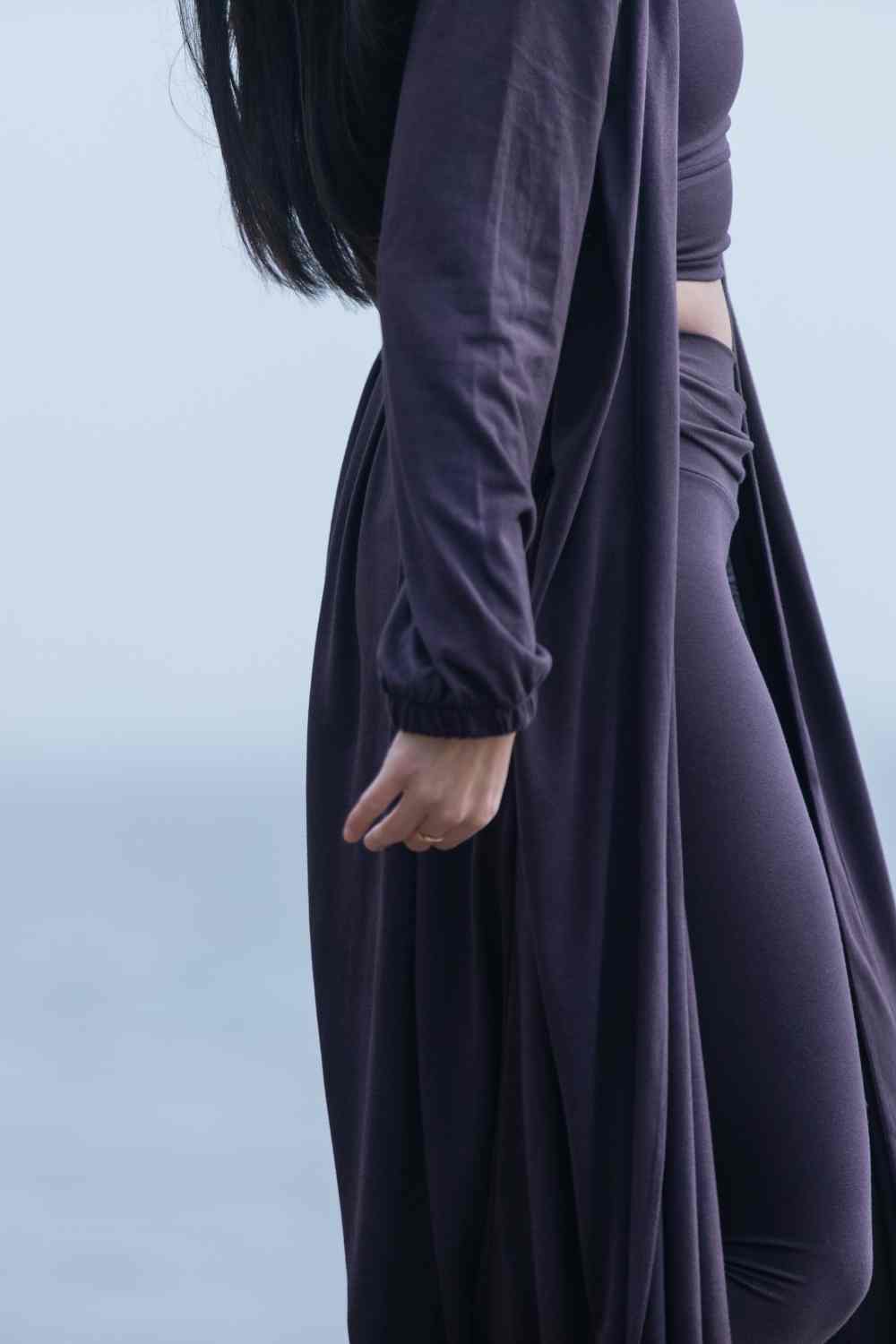 Mizar Kimono — Bamboo & Organic Cotton Lightweight Yoga Kimono with Long Double Belt