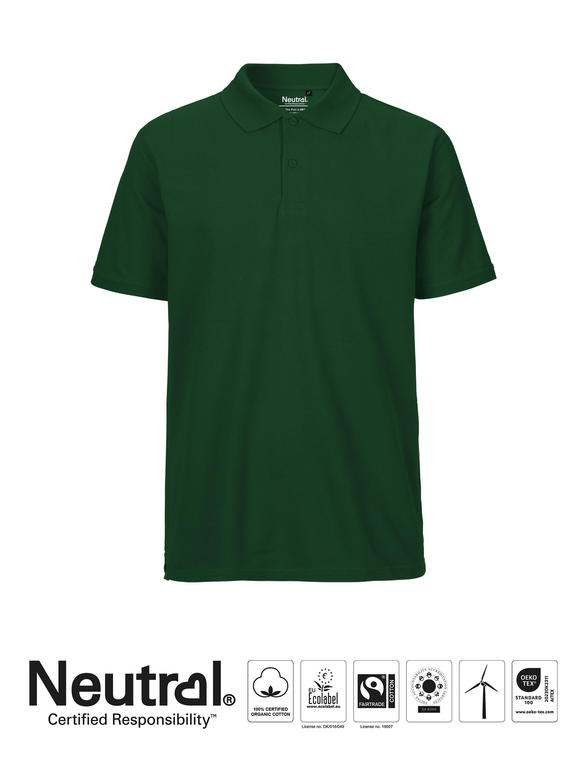 Mens Classic Polo - Bottle Green