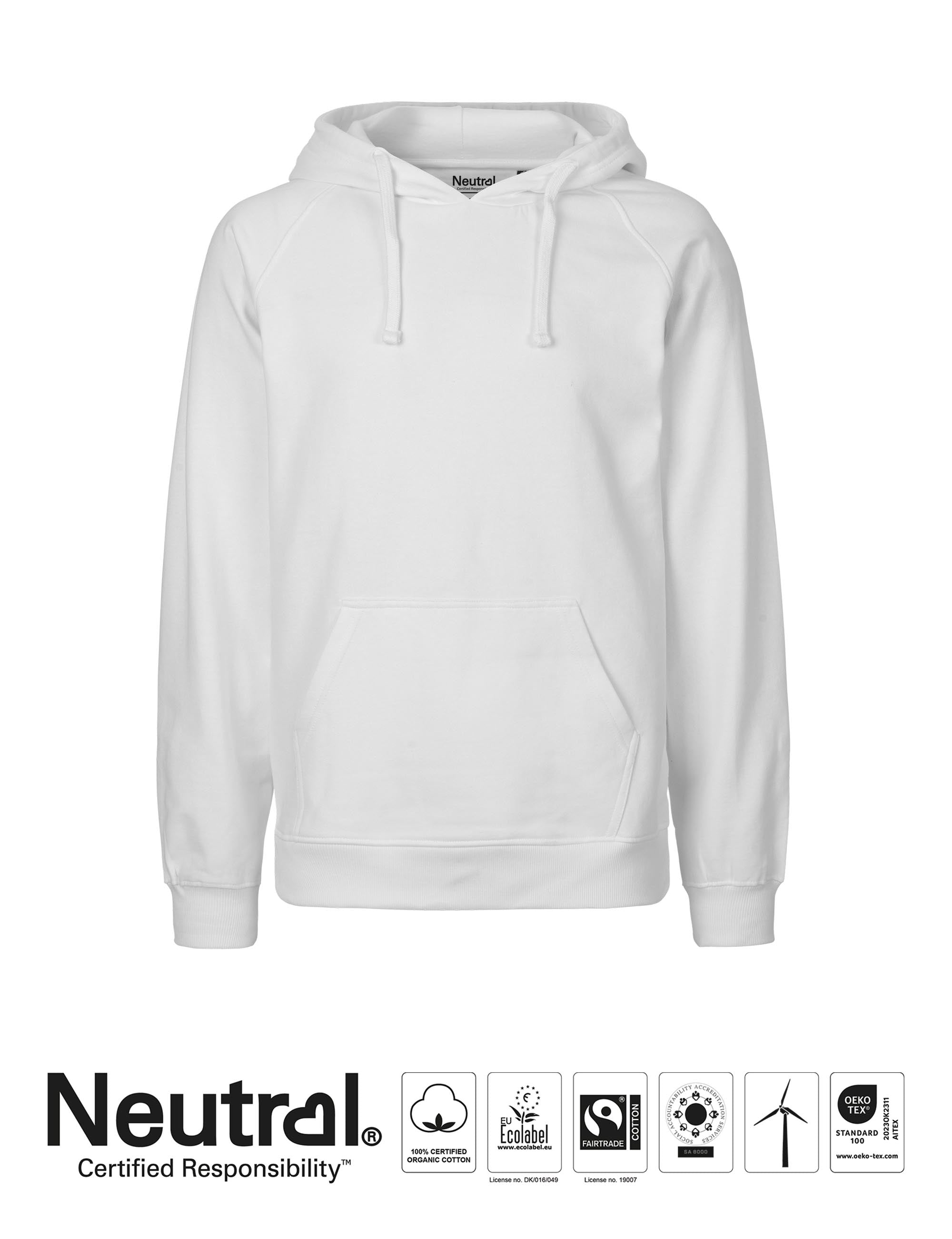 Mens Hoodie - White