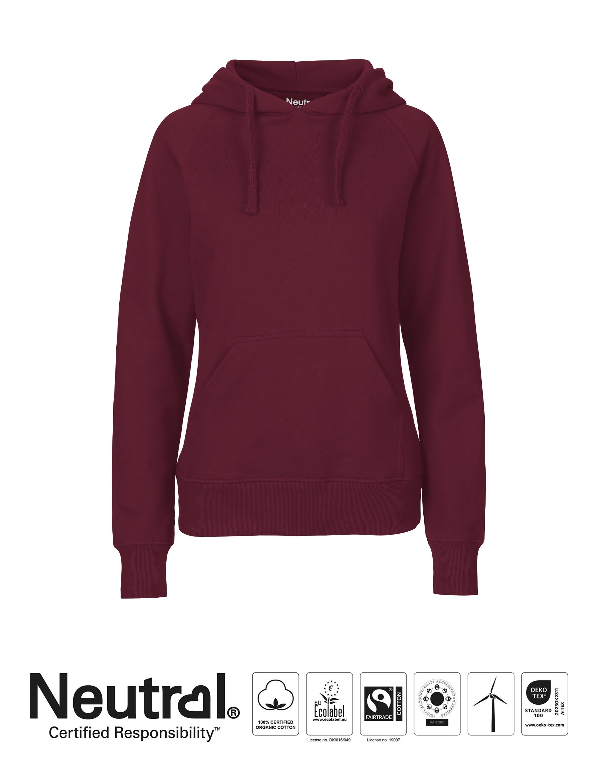 Ladies Hoodie - Bordeaux