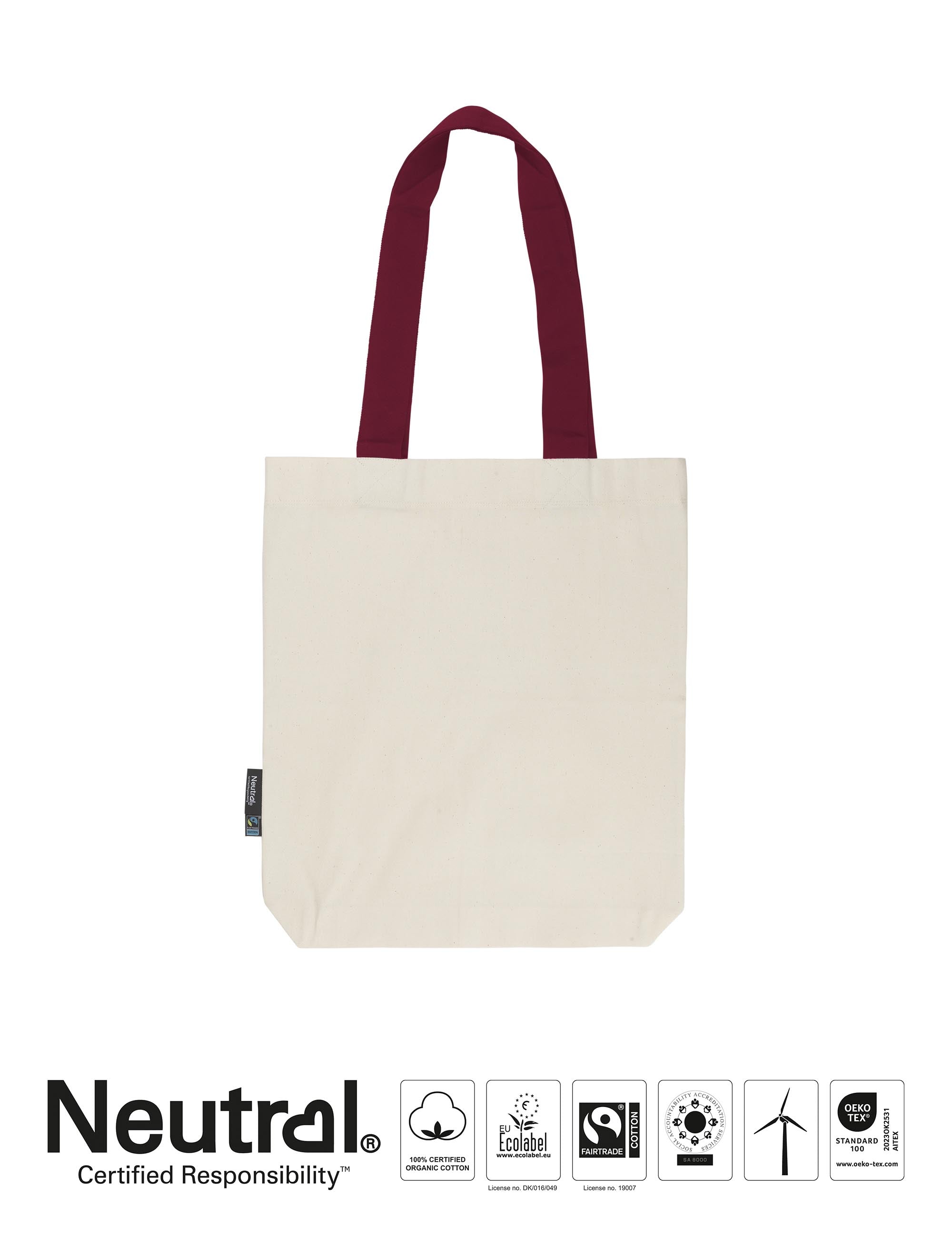 Twill Bag with Contrast Handles - Nature/Military