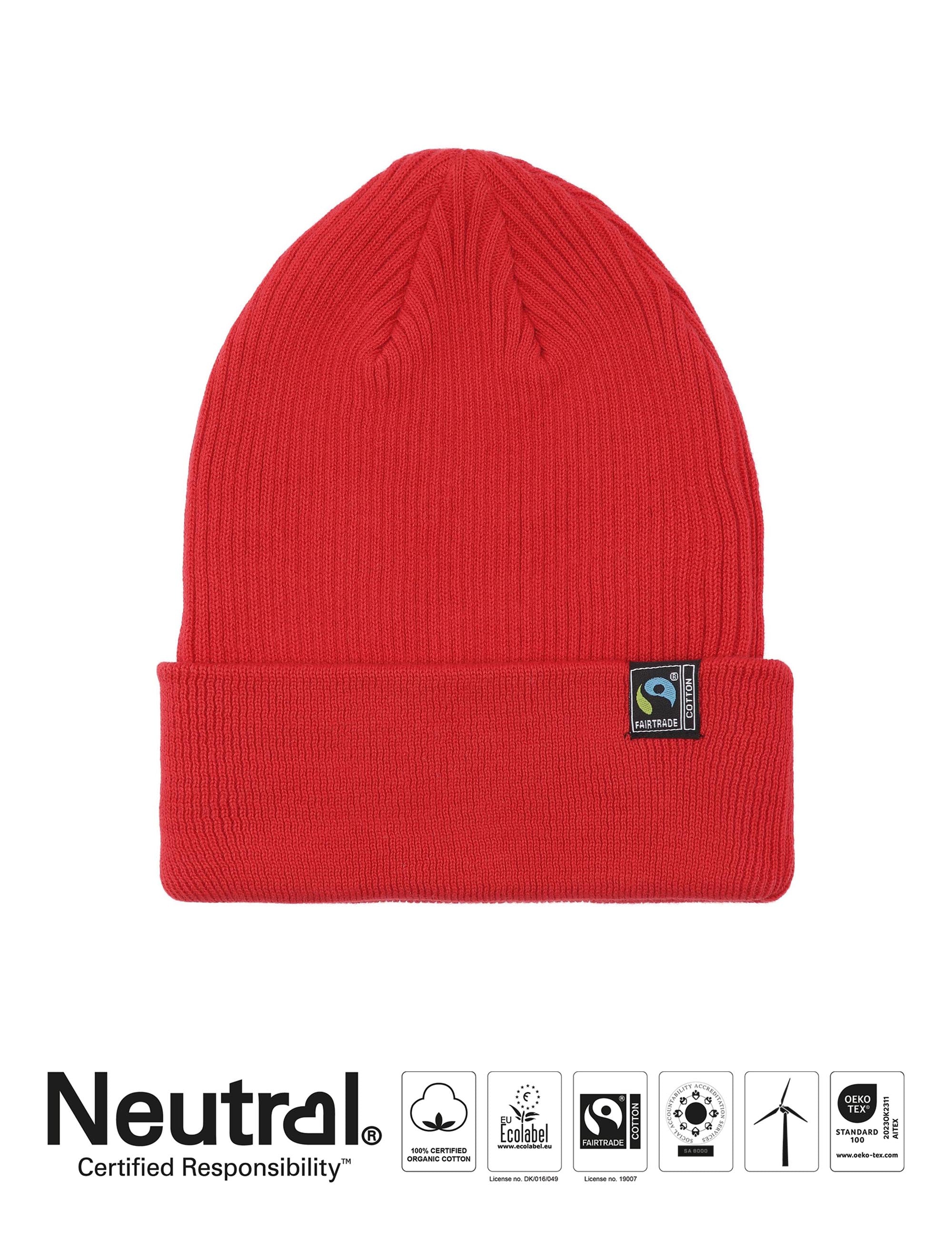Mixed Knit Beanie - Navy