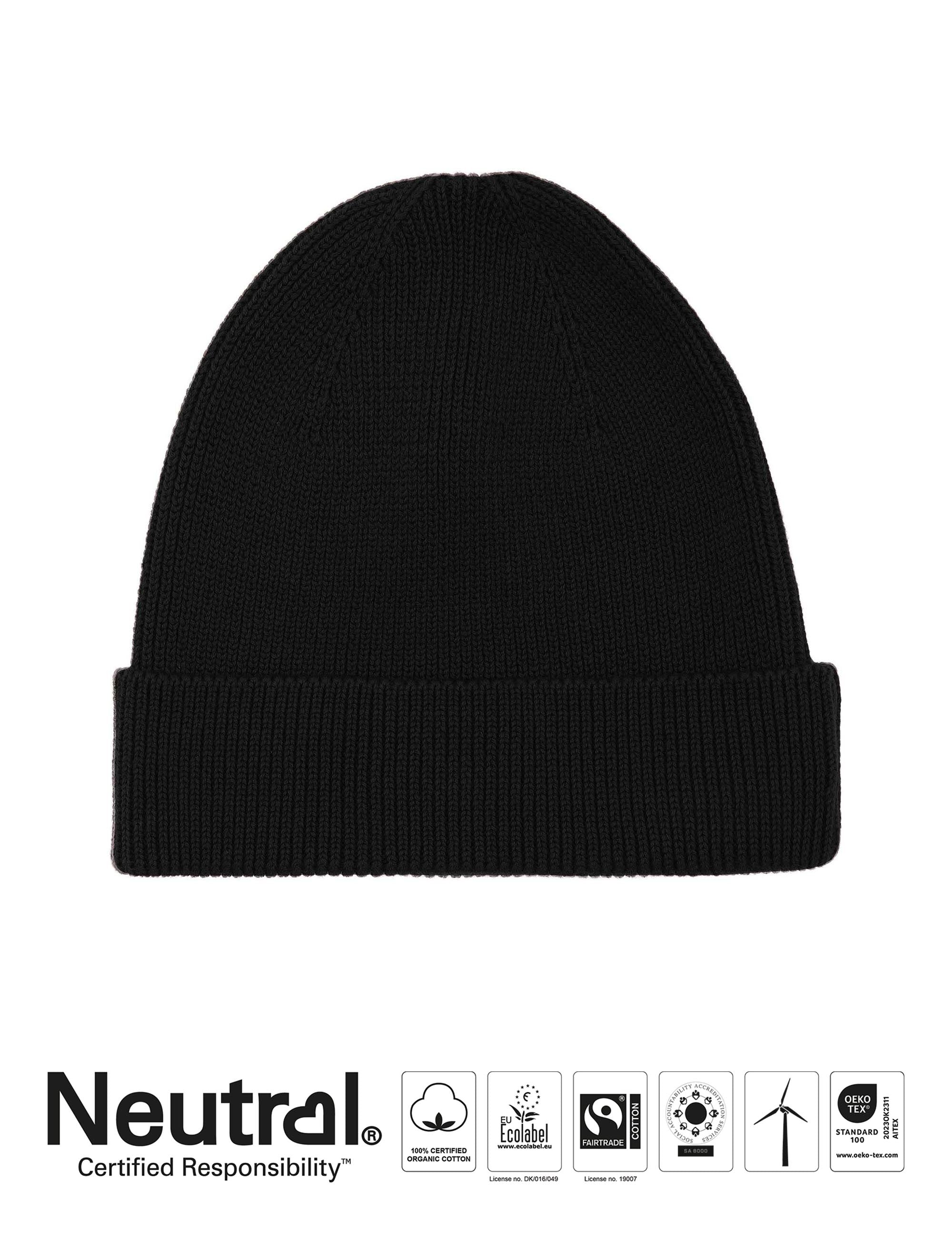 Mixed Knit Beanie - Bottle Green