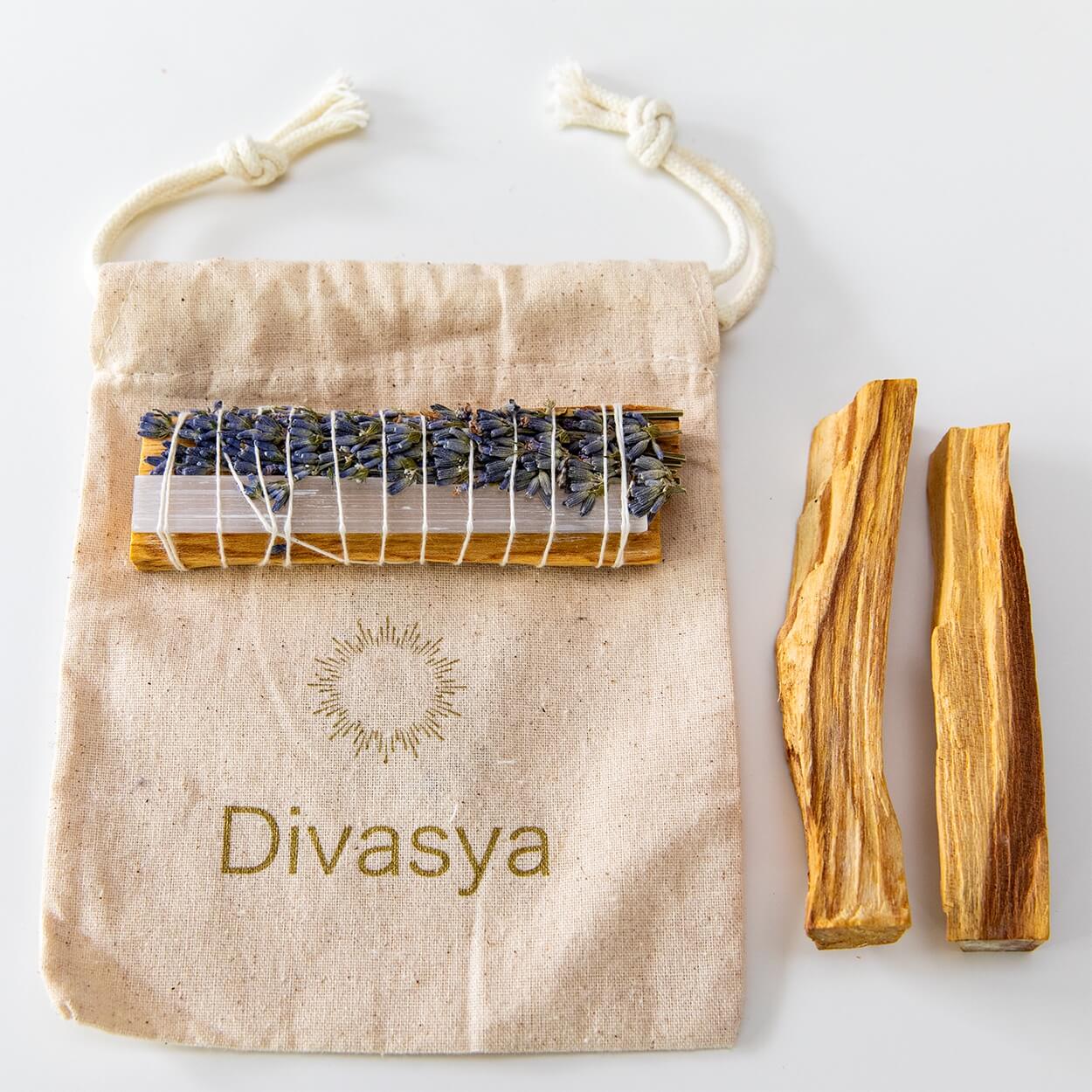 Palo Santo räuchern | Starter-Set für Yoga & Meditation | mit Räucherschale