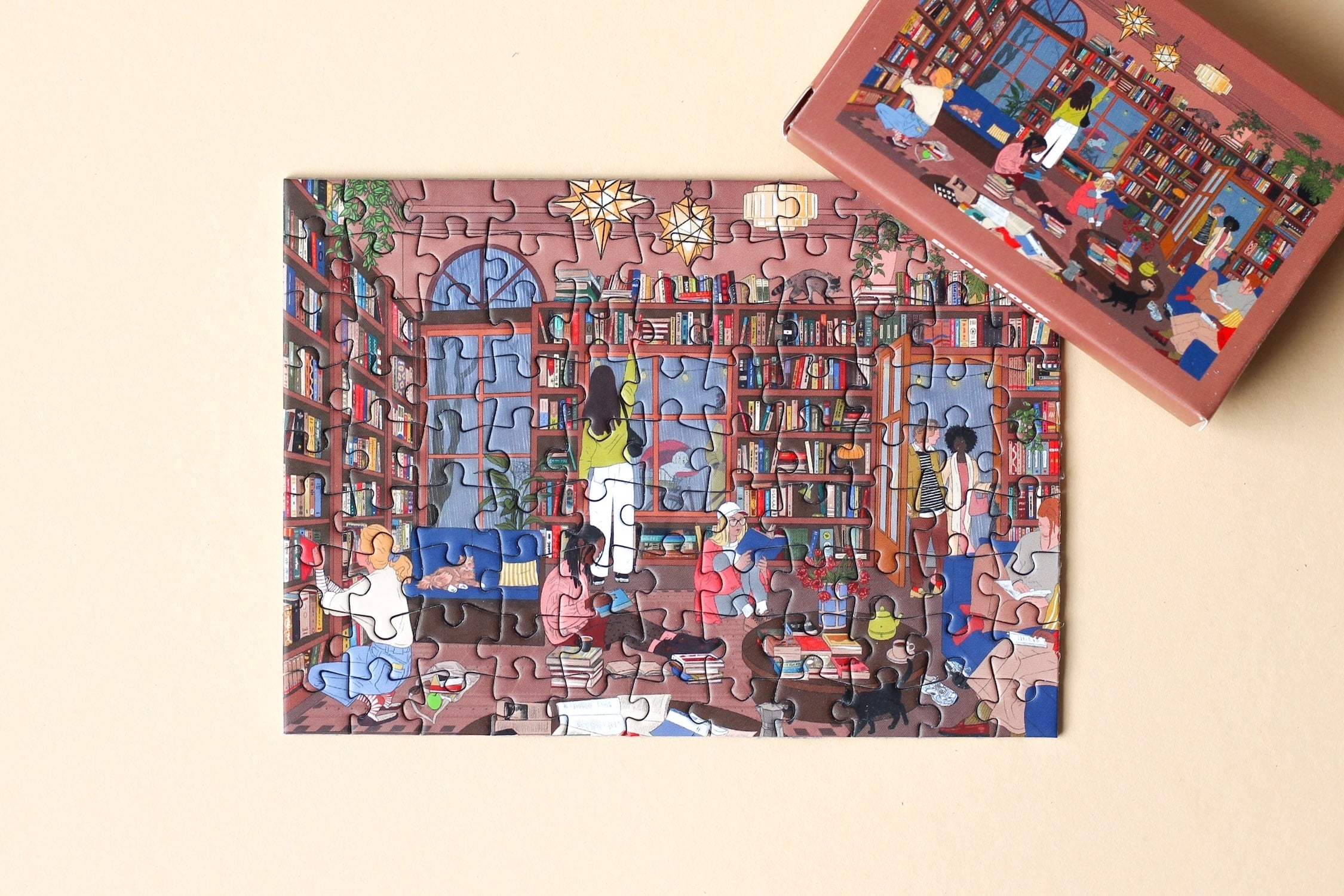 Piecely Book Nook Minipuzzle, 99 Teile