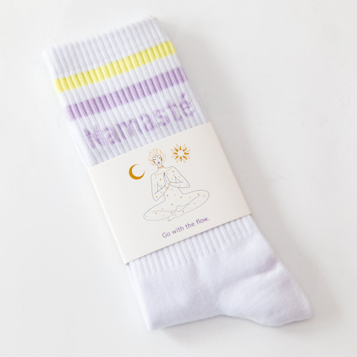 Socken mit Yoga-Motiv: Inhale Exhale | Namasté