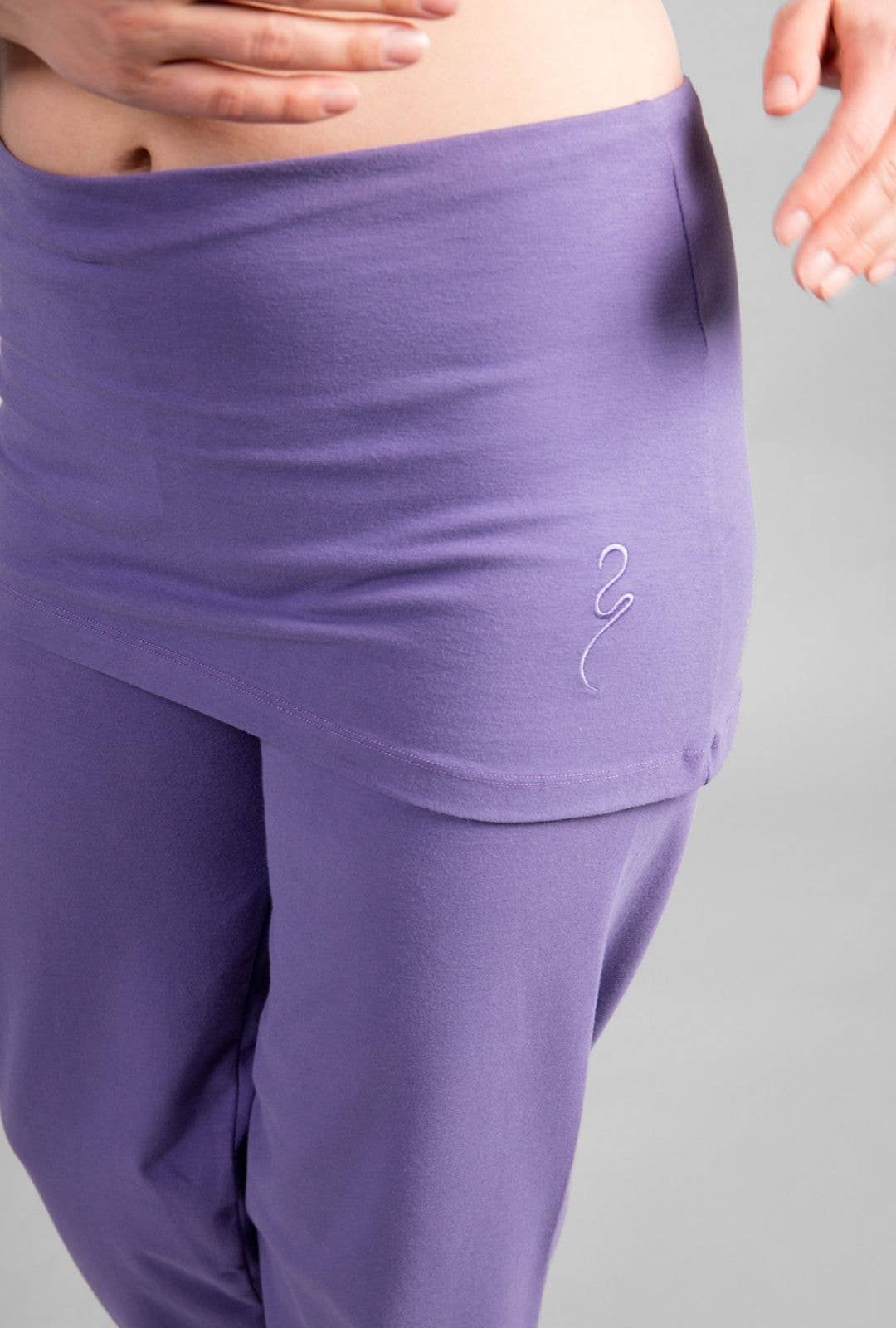 Sohang Yoga Pants — 2-in-1 Organic Cotton Pants with Integrated Skirt