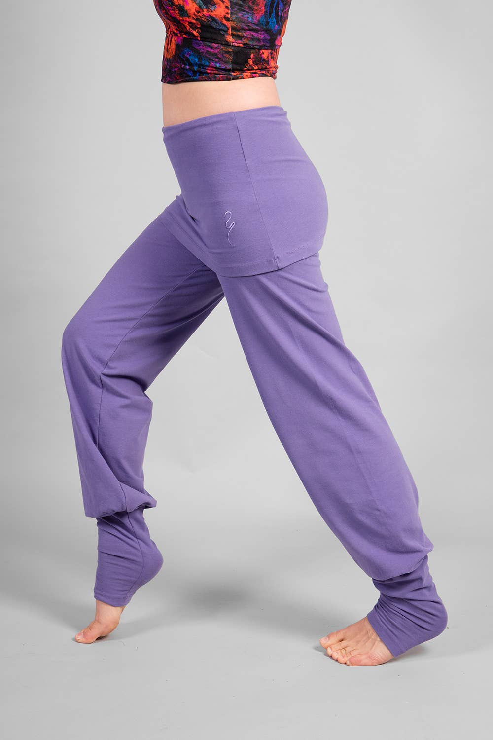 Sohang Yoga Pants — 2-in-1 Organic Cotton Pants with Integrated Skirt