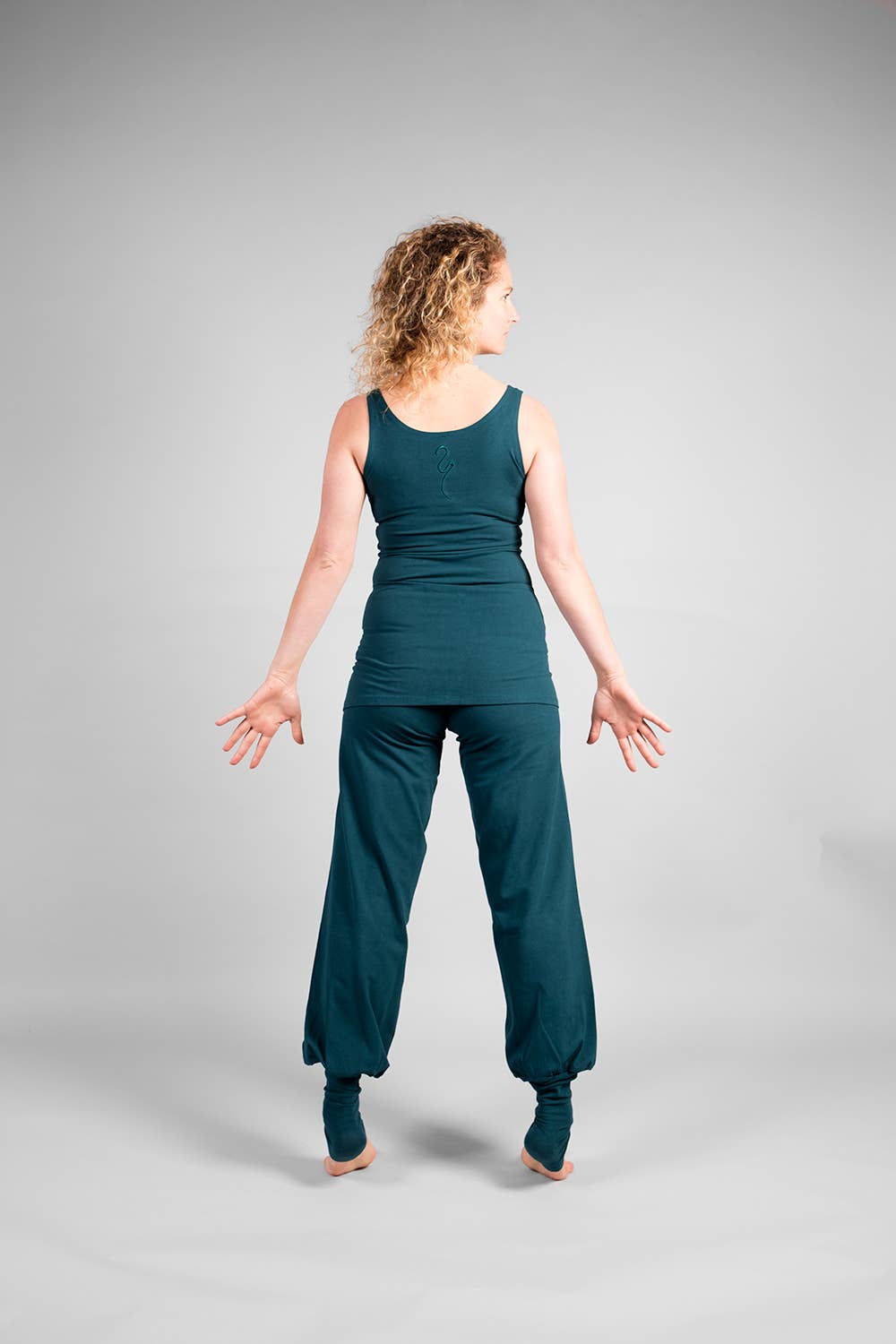 Sohang Yoga Pants — 2-in-1 Organic Cotton Pants with Integrated Skirt