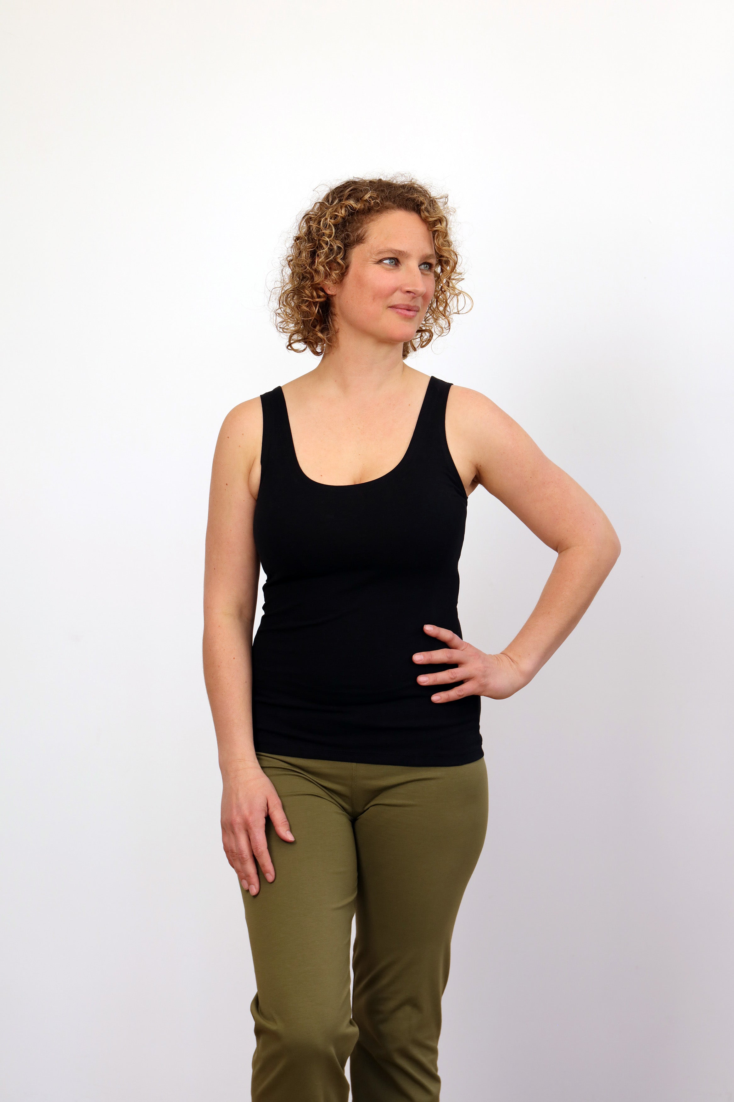 Sohang Yoga Top — Close-Fit Organic Cotton Longline Top