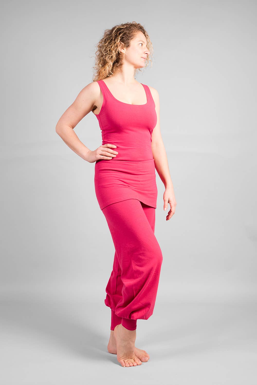 Sohang Yoga Top — Close-Fit Organic Cotton Longline Top