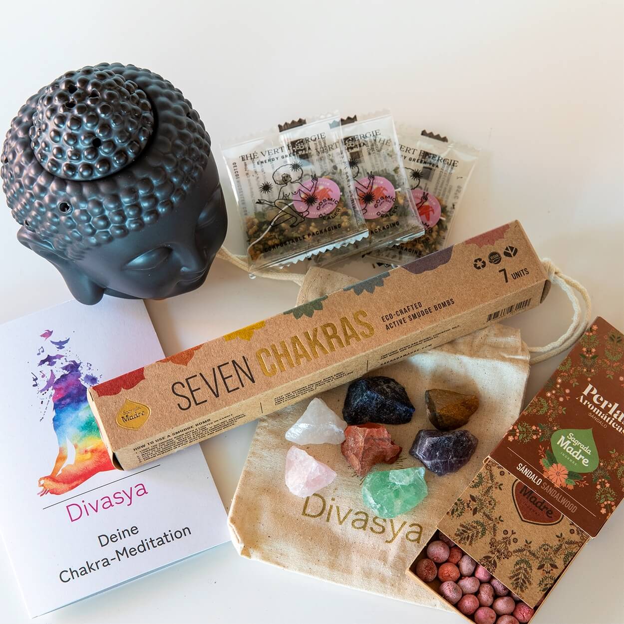 Geschenk Meditation │ Geschenkset für Chakra Meditation & Yoga